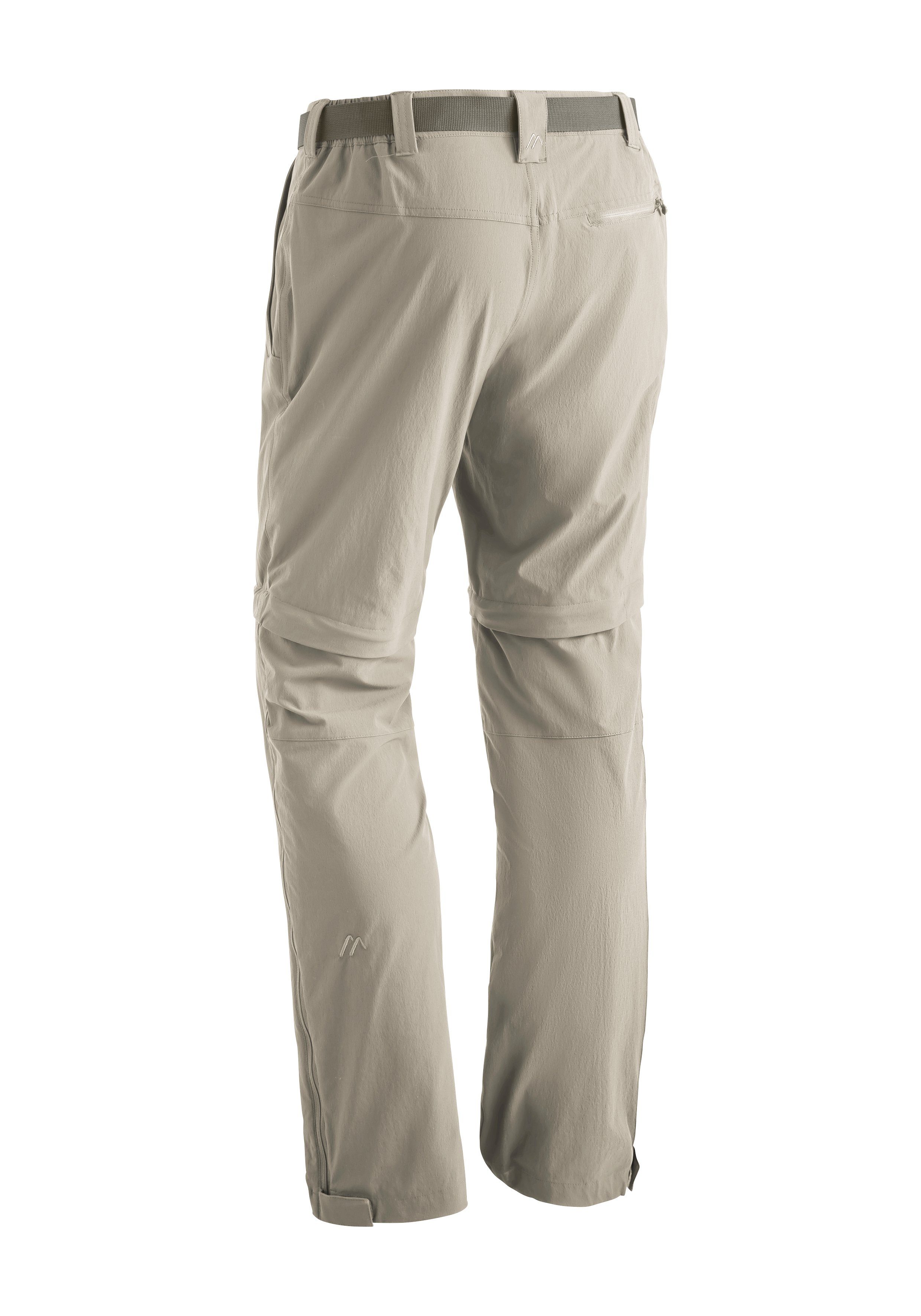 zipp-off Wanderhose, atmungsaktive Outdoor-Hose Tajo Maier Sports beige Herren Funktionshose