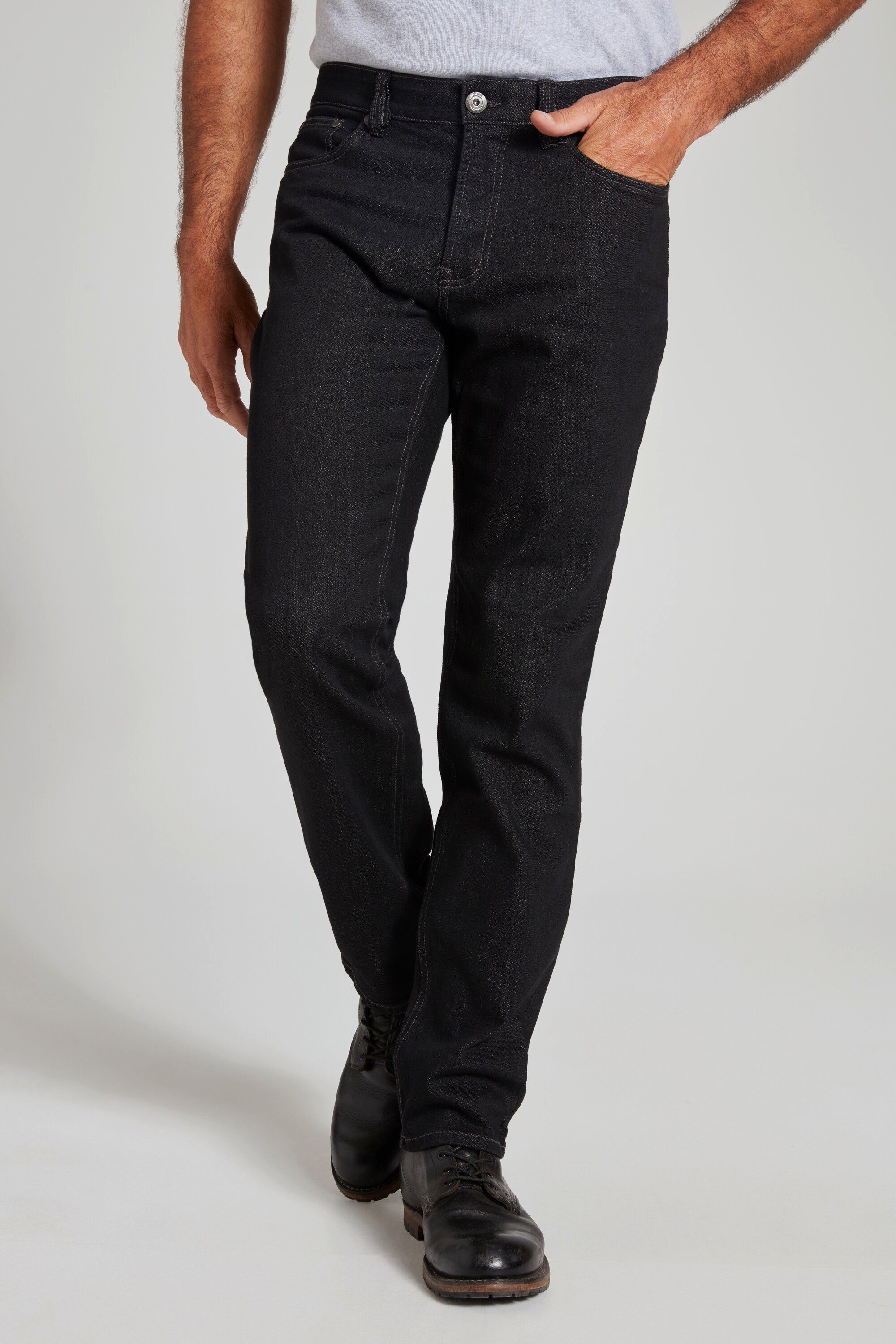 JP1880 Cargohose Jeans Regular Fit Dehnbund 5-Pocket Denim-Stretch black