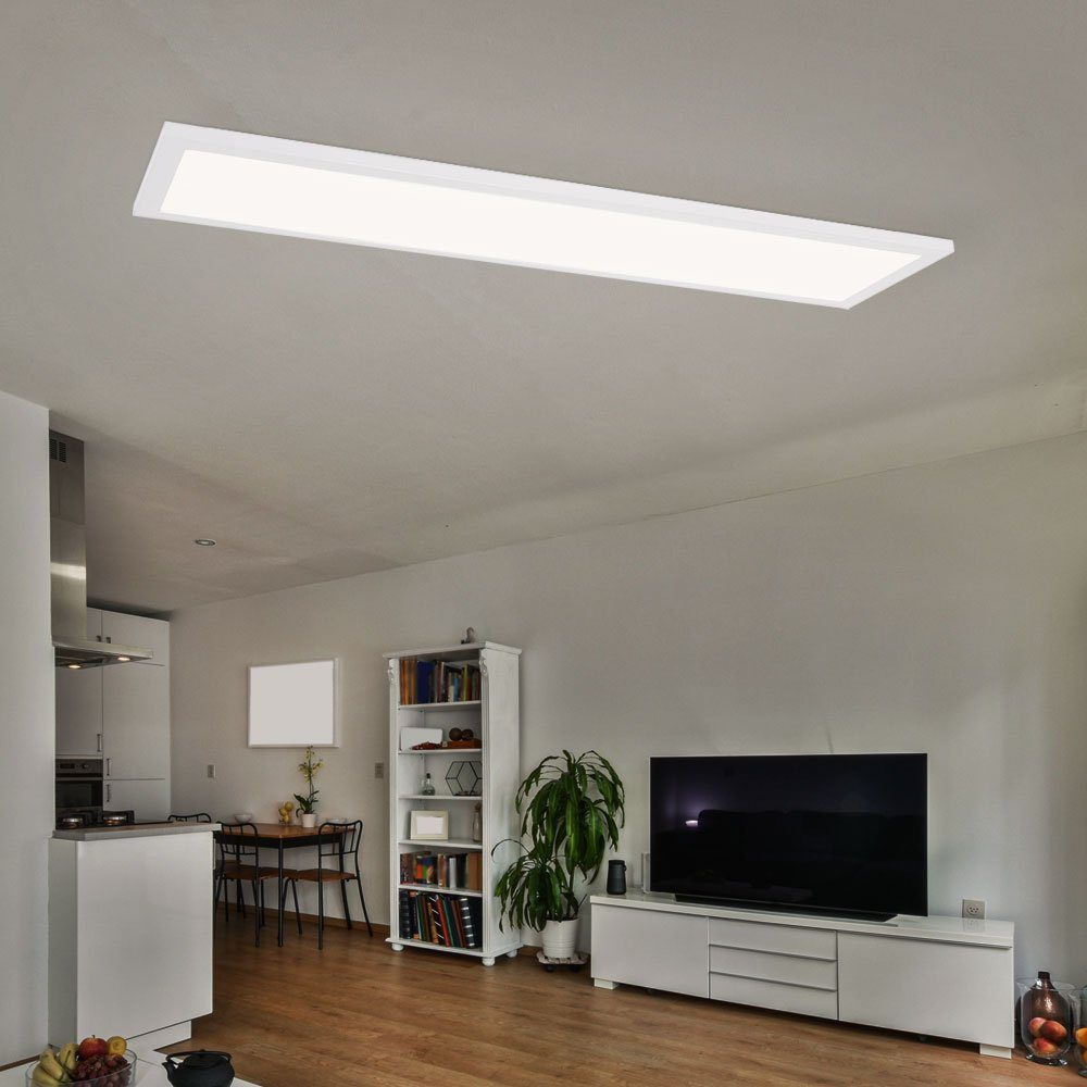 Deckenpanel Warmweiß, fest Deckenlampe LED Aufbaupanel Arbeitszimmerlampe Deckenlampe verbaut, etc-shop Deckenleuchte, LED-Leuchtmittel