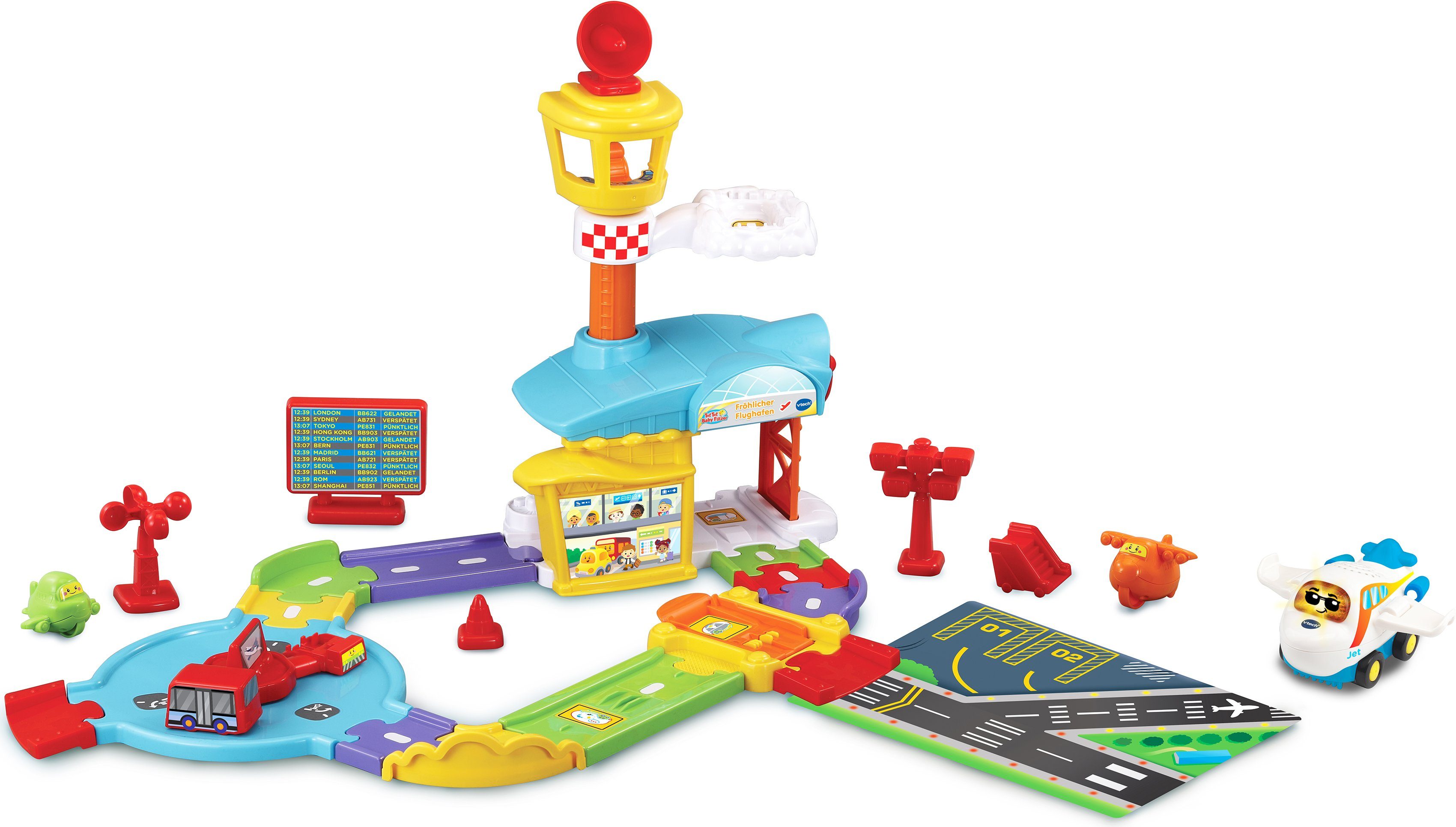Vtech® Spiel-Gebäude Tut Tut Baby Flitzer, Fröhlicher Flughafen, Zielgruppe: Kleinkinder 