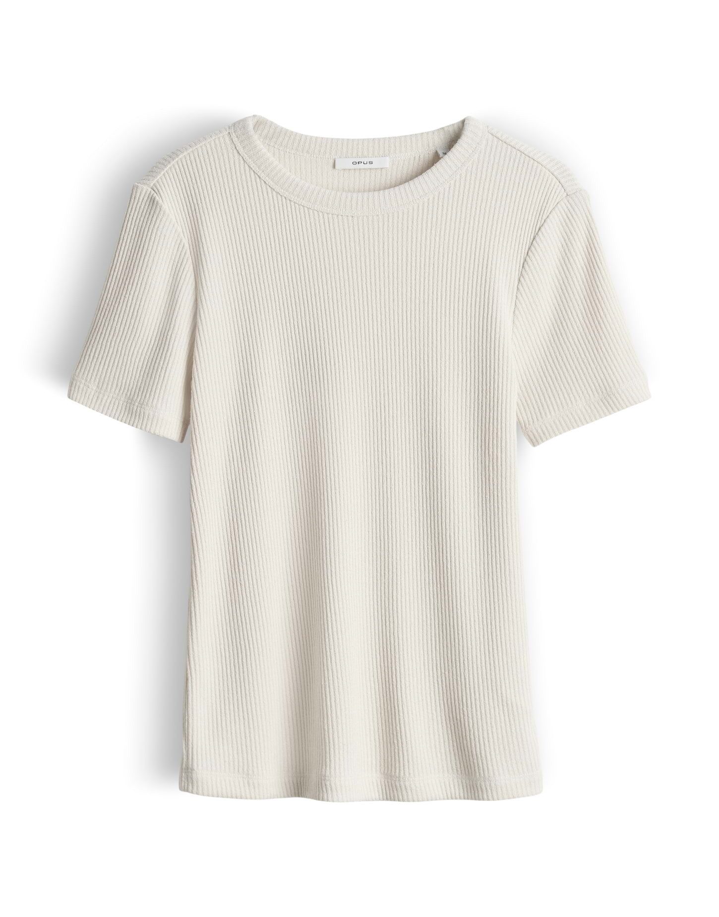 OPUS Kurzarmshirt Sydra aus Jersey mit Rippstruktur elastischer Stoff, weicher Griff, Casual