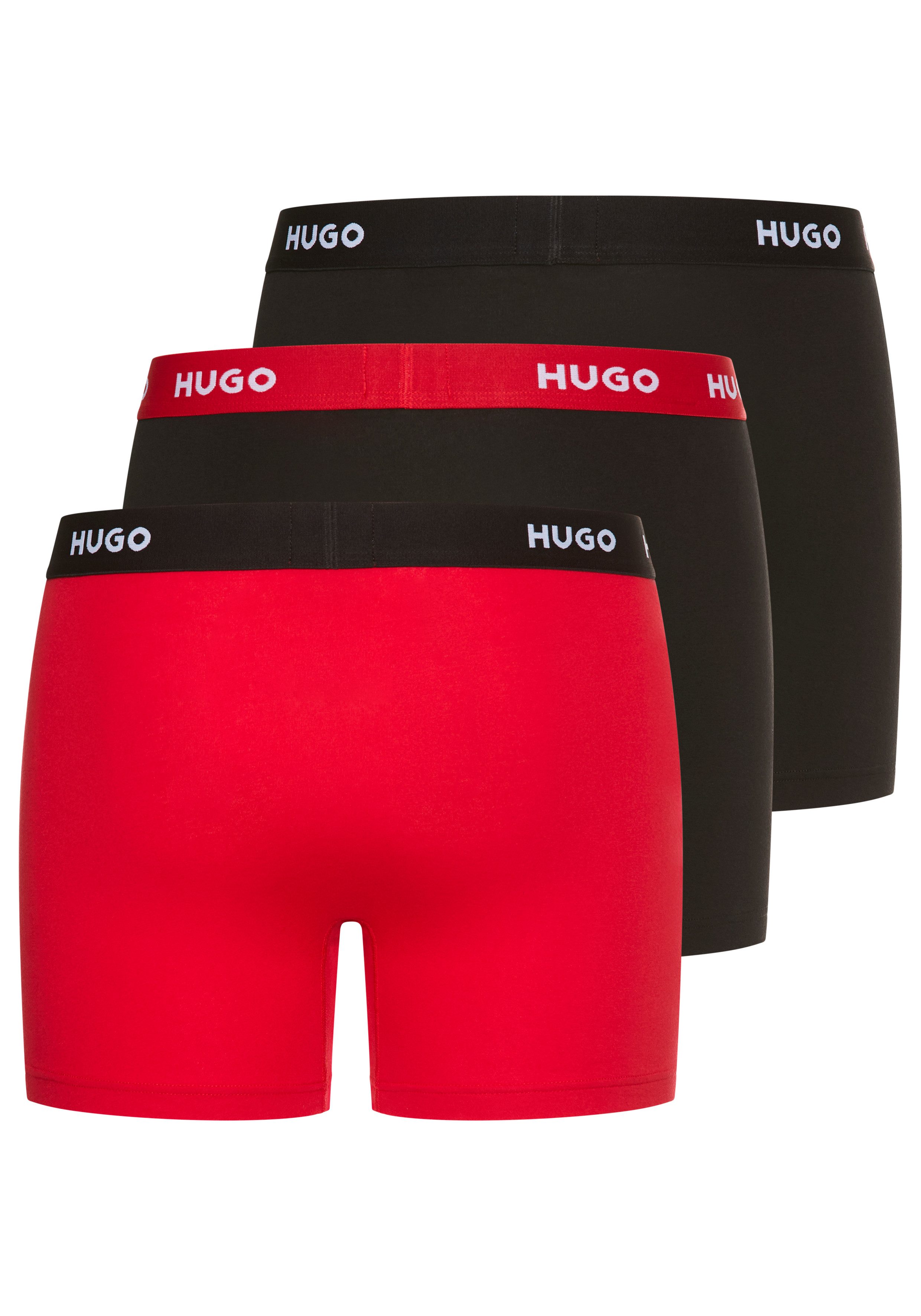 HUGO Boxer BOXERBR TRIPLE (Packung, 3-St., 3er) mit elastischem Bund günstig online kaufen