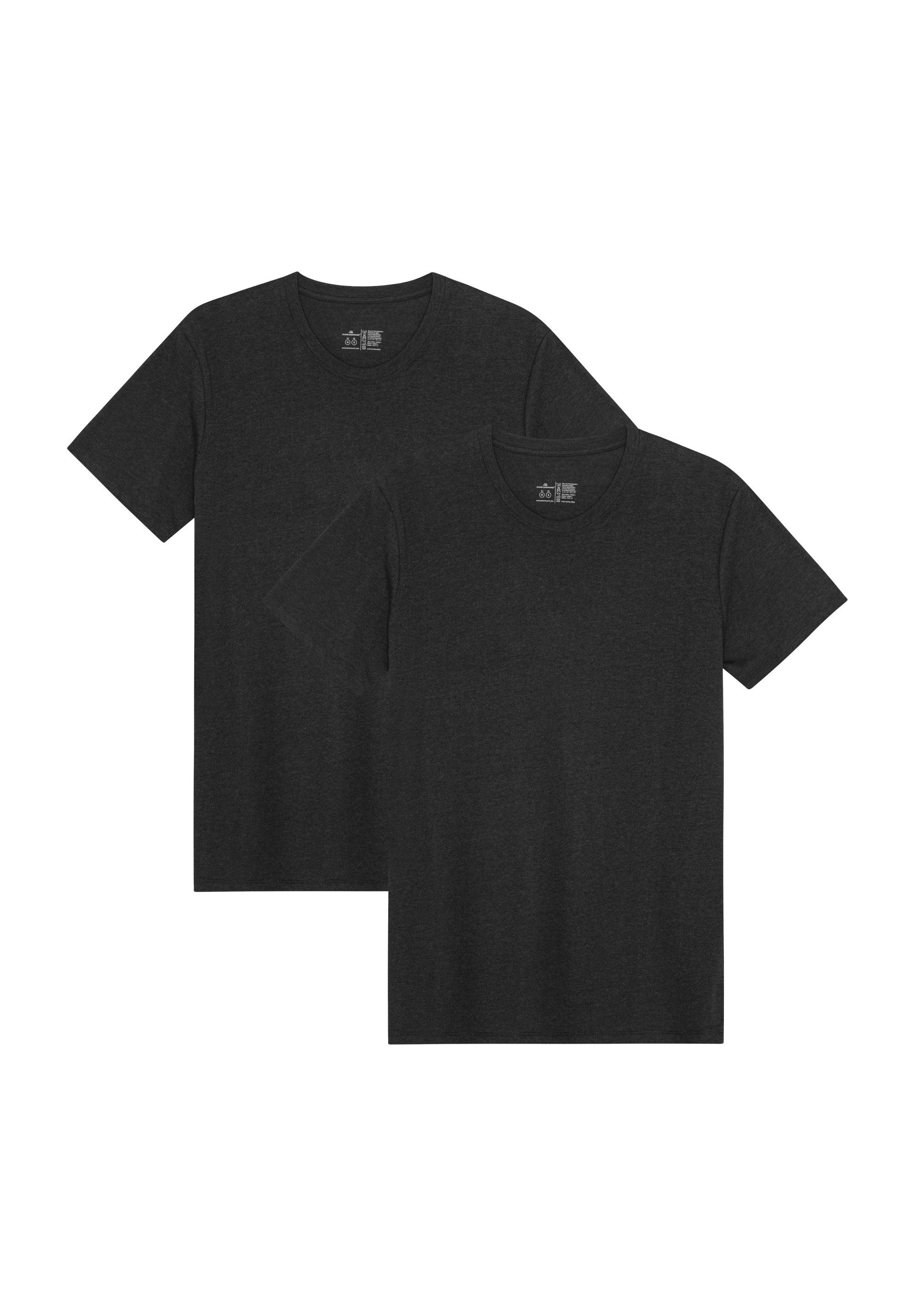 DANISH ENDURANCE T-Shirt Ease Crew Herren (2er-Pack) aus Modal & Baumwolle, leicht & atmungsaktiv