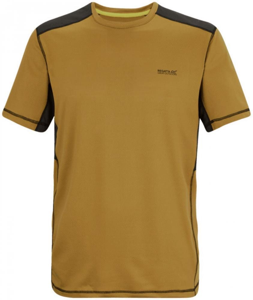 Regatta Rundhalsshirt Herren T-shirt meliertes Streifenmeshgewebe - Virda