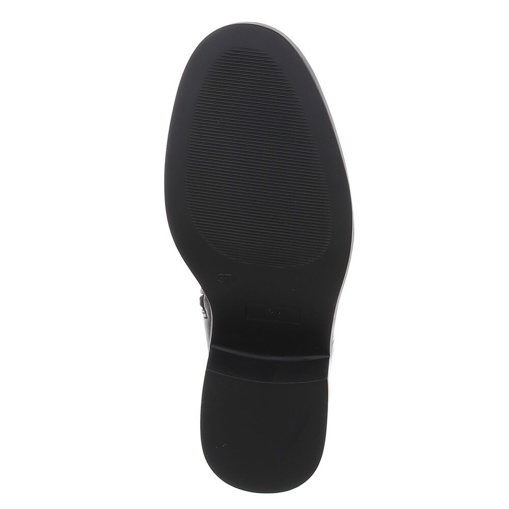 Ital-Design Damen Chelsea Boot mit Blockabsatz und Elastikeinsatz Stiefelette (92422378) Blockabsatz Chelsea Boots in Schwarz – Bild 3 von 5