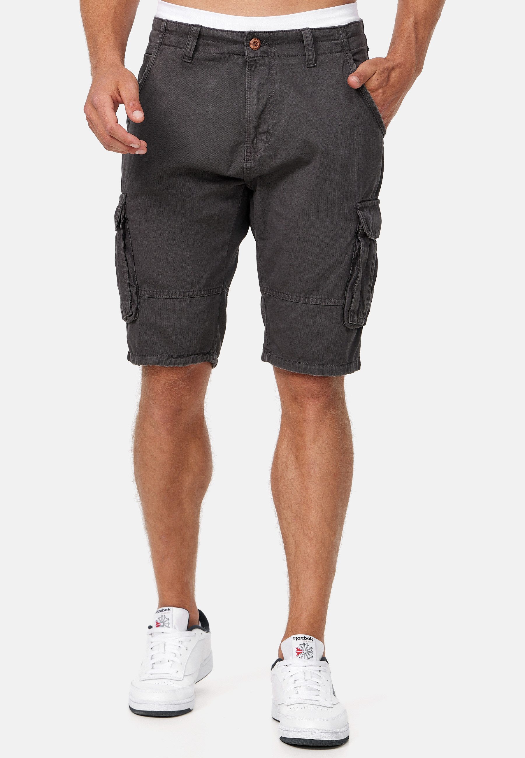 Indicode Cargoshorts Herren Monroe Cargo Cargo Shorts Herrenshorts mit 6 Ta günstig online kaufen