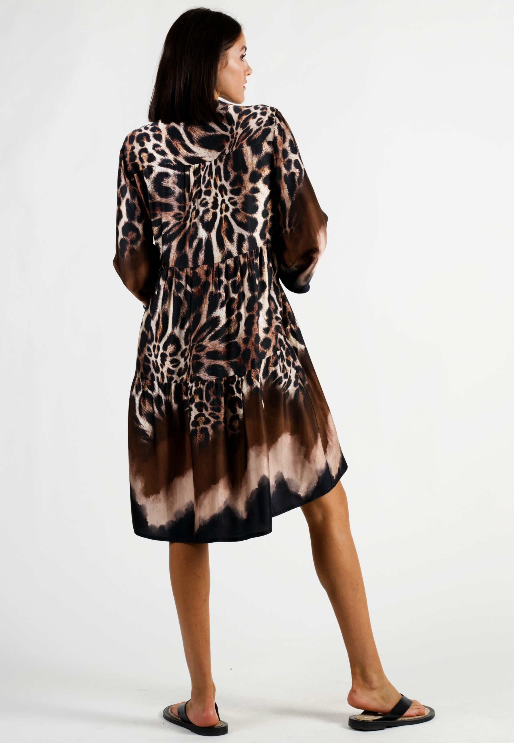 Andijamo-Fashion Tunikakleid WILD GLAM Bordure