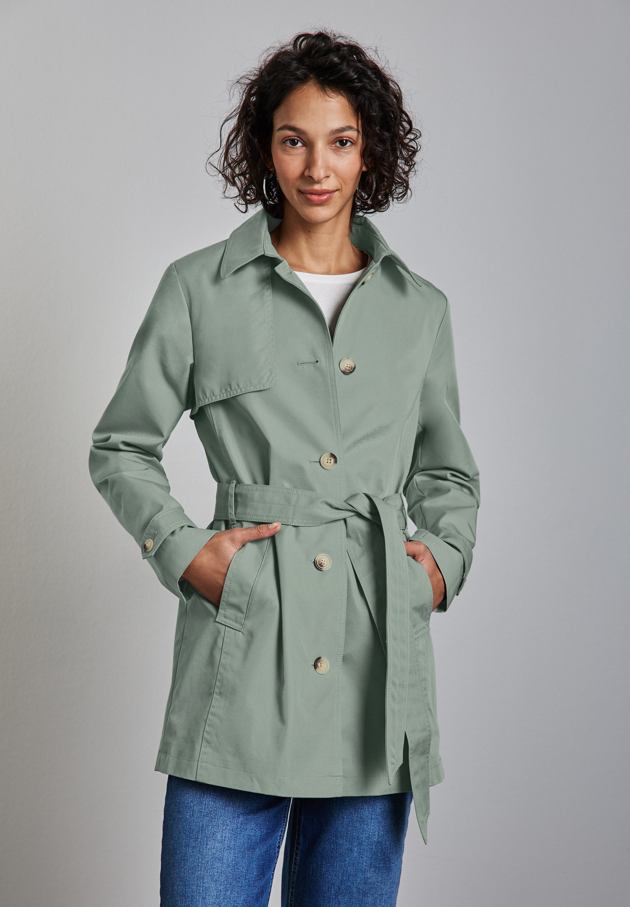 STREET ONE Trenchcoat mit Bindegürtel
