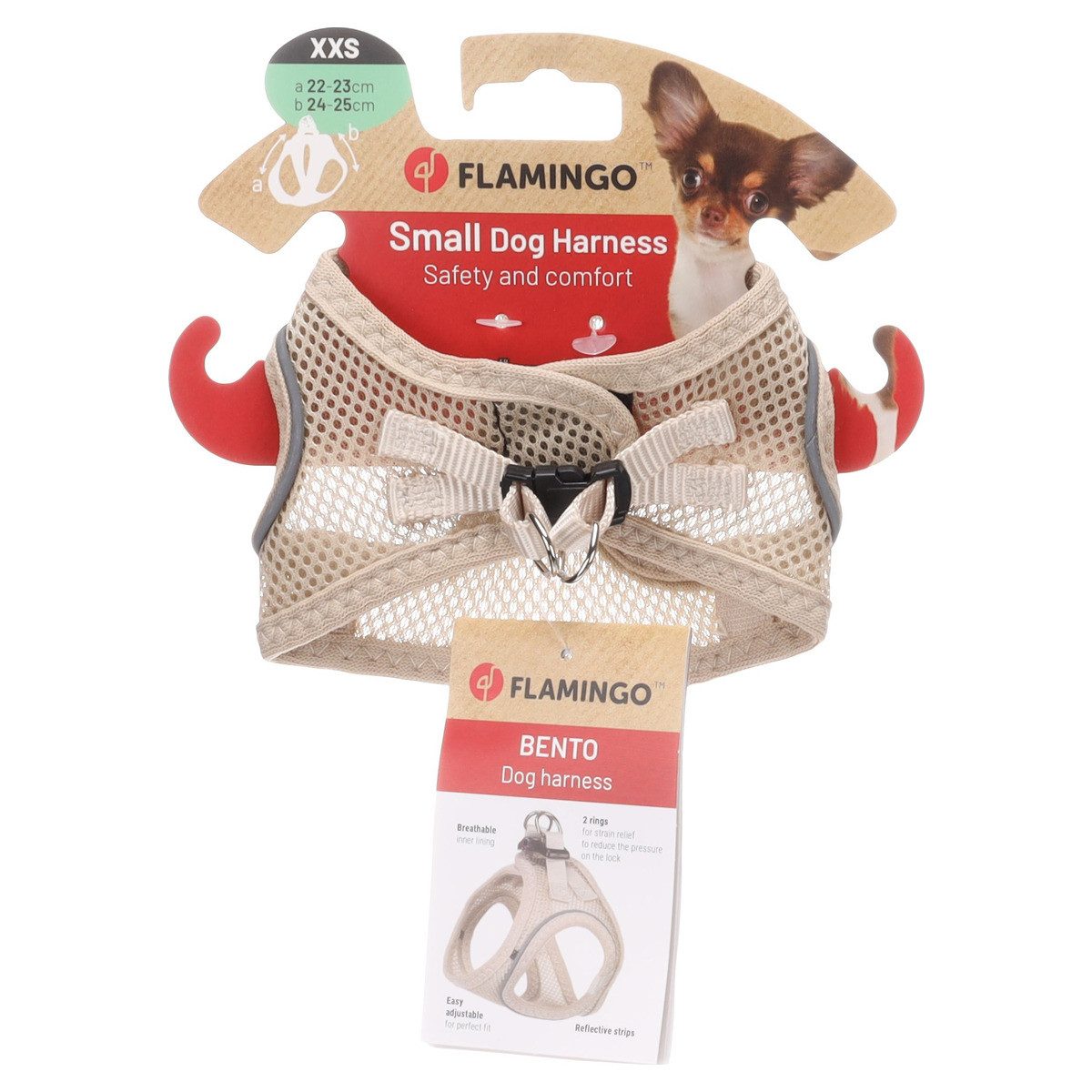 Flamingo Hunde-Geschirr Geschirr Step & Go Bento beige günstig online kaufen