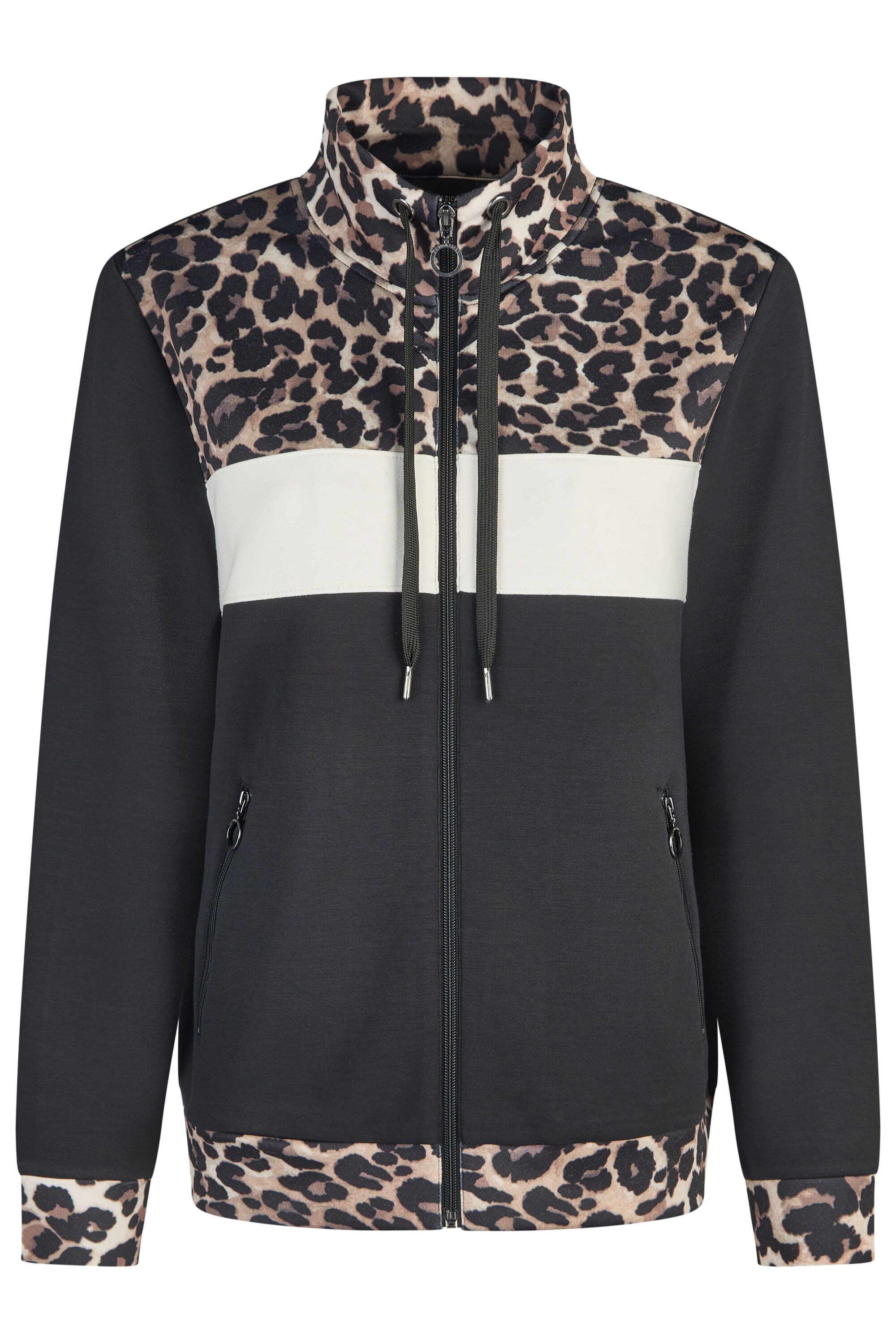 NAVIGAZIONE Sweatjacke Leoprint – Bild 2 von 5