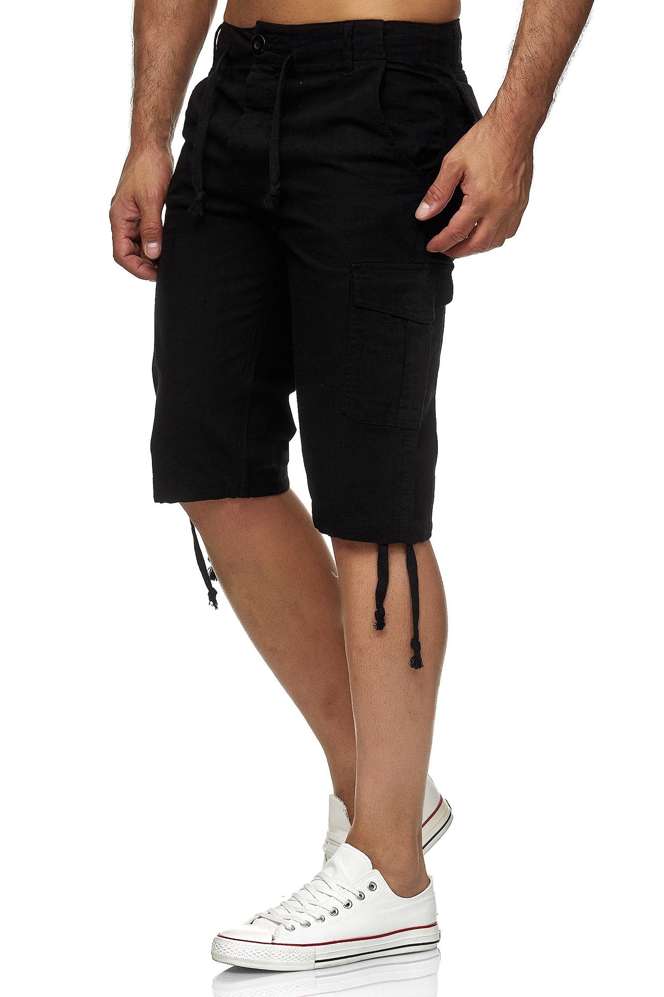 Reslad Leinenhose Reslad Leinen Cargo Shorts günstig online kaufen
