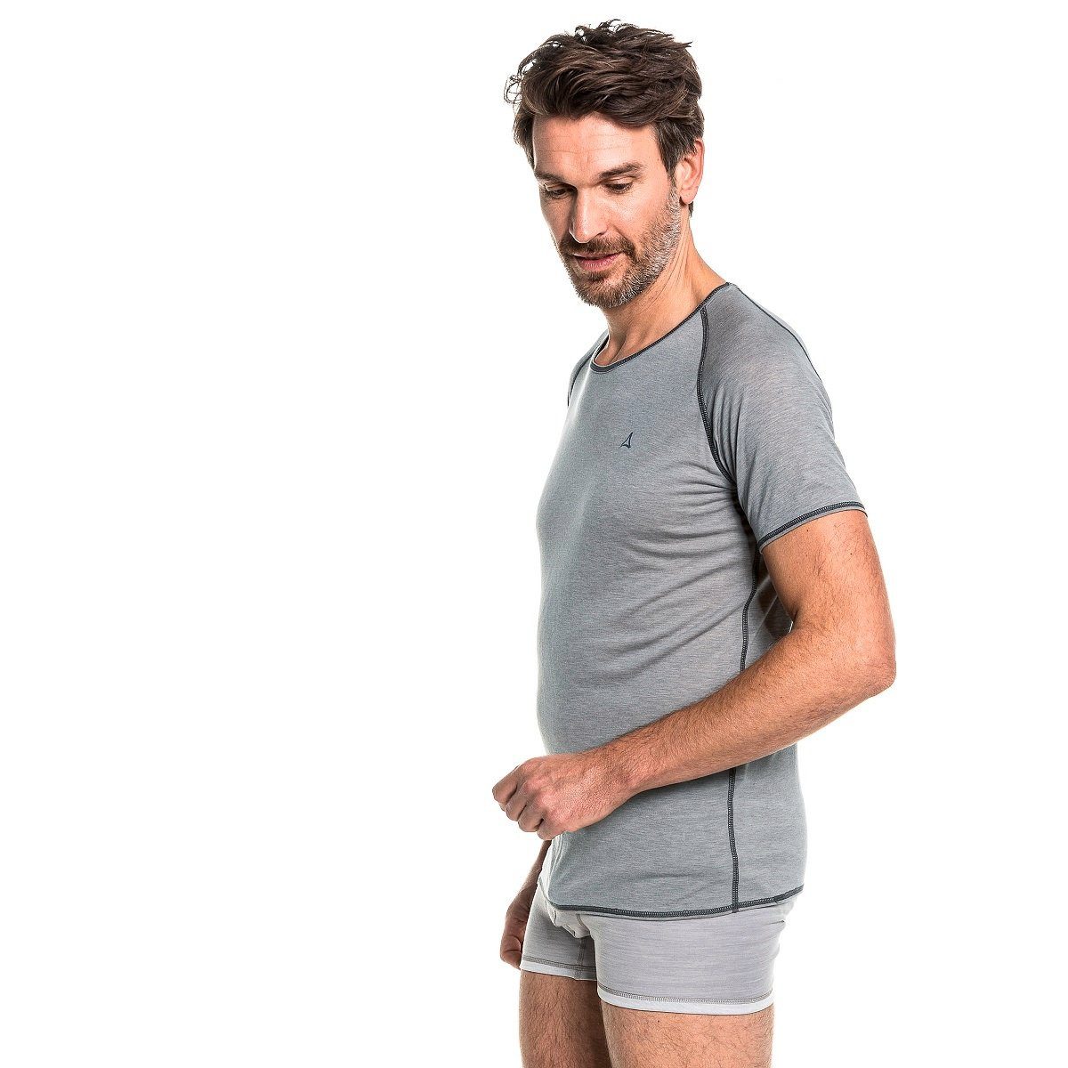 Schöffel T-Shirt Sport (4-Wege-Stretch) Unterwäsche grau Herren