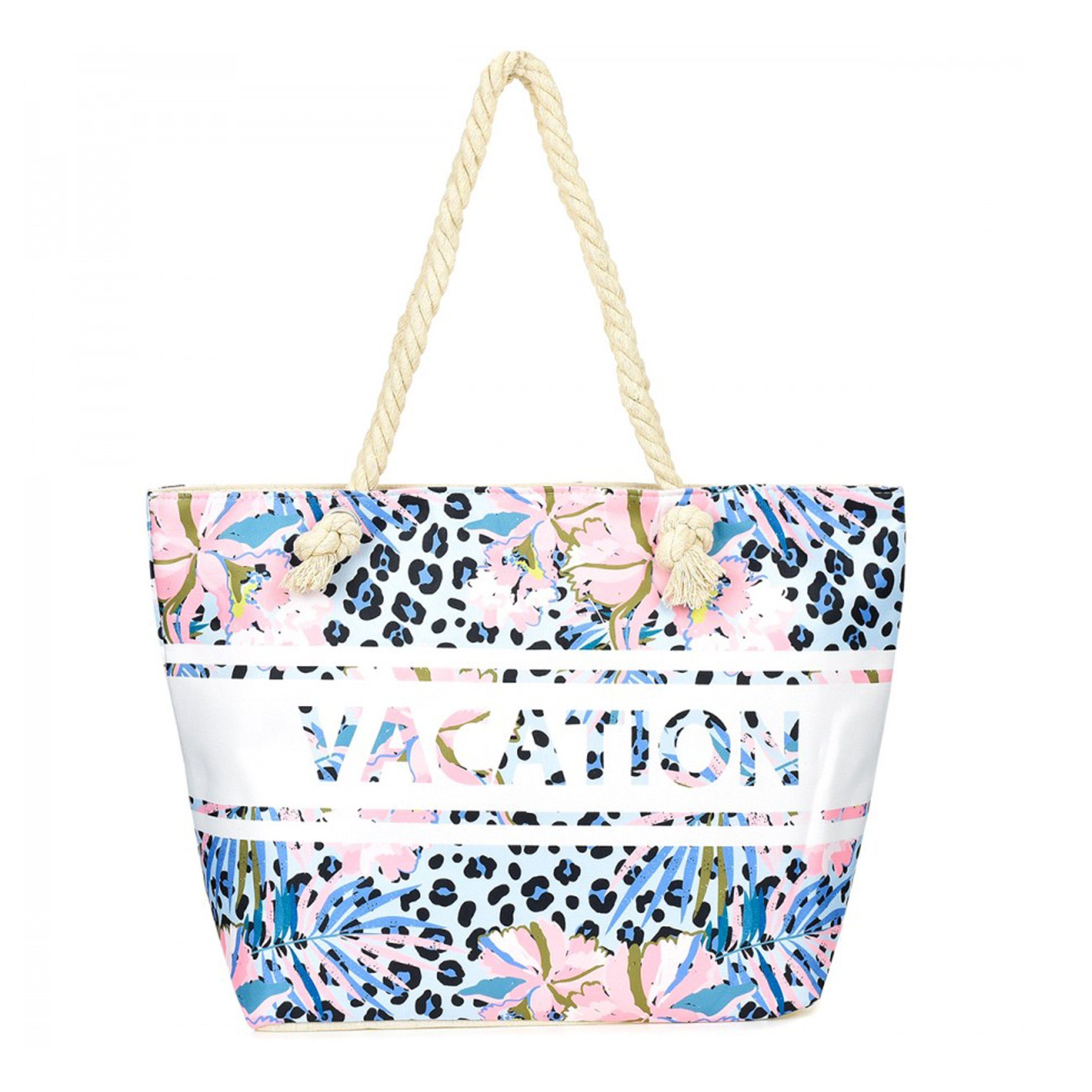 BambiniWelt by Rafael K. Strandtasche Strandtasche mit Reißverschluss Beachbag Shopper Schultertasche