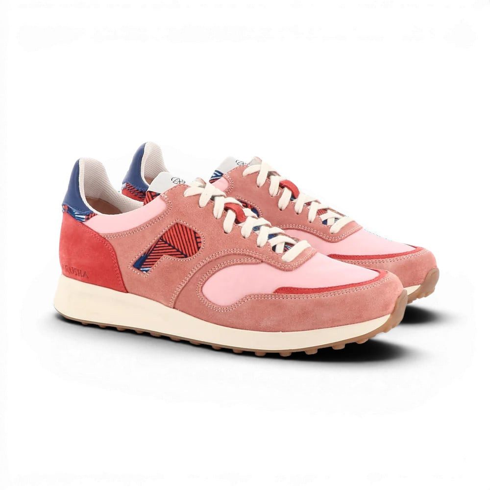 Panafrica Arusha Apricot rosa/blau/rot Damen Sneaker