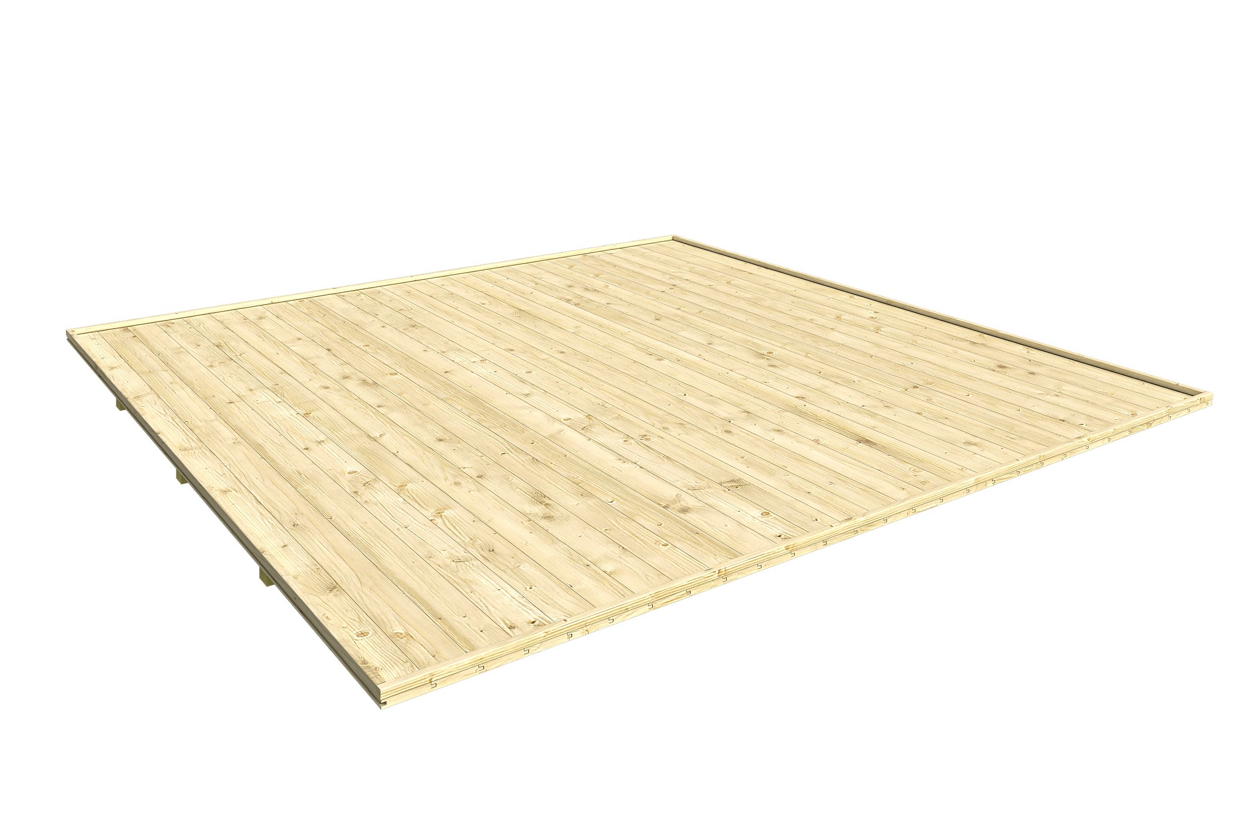 Nordic Holz Gartenhaus-Fußboden FELIX_FYNN 2, BxT:244x244 cm, passend für die Gartenhäuser Finn und Felix