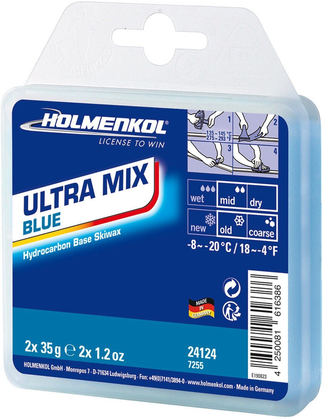 Holmenkol Ski Ultramix Blue 2x35 g