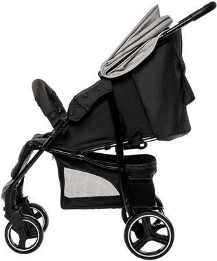 BabyGo Sport-Kinderwagen Basket, Grey melange, Buggy