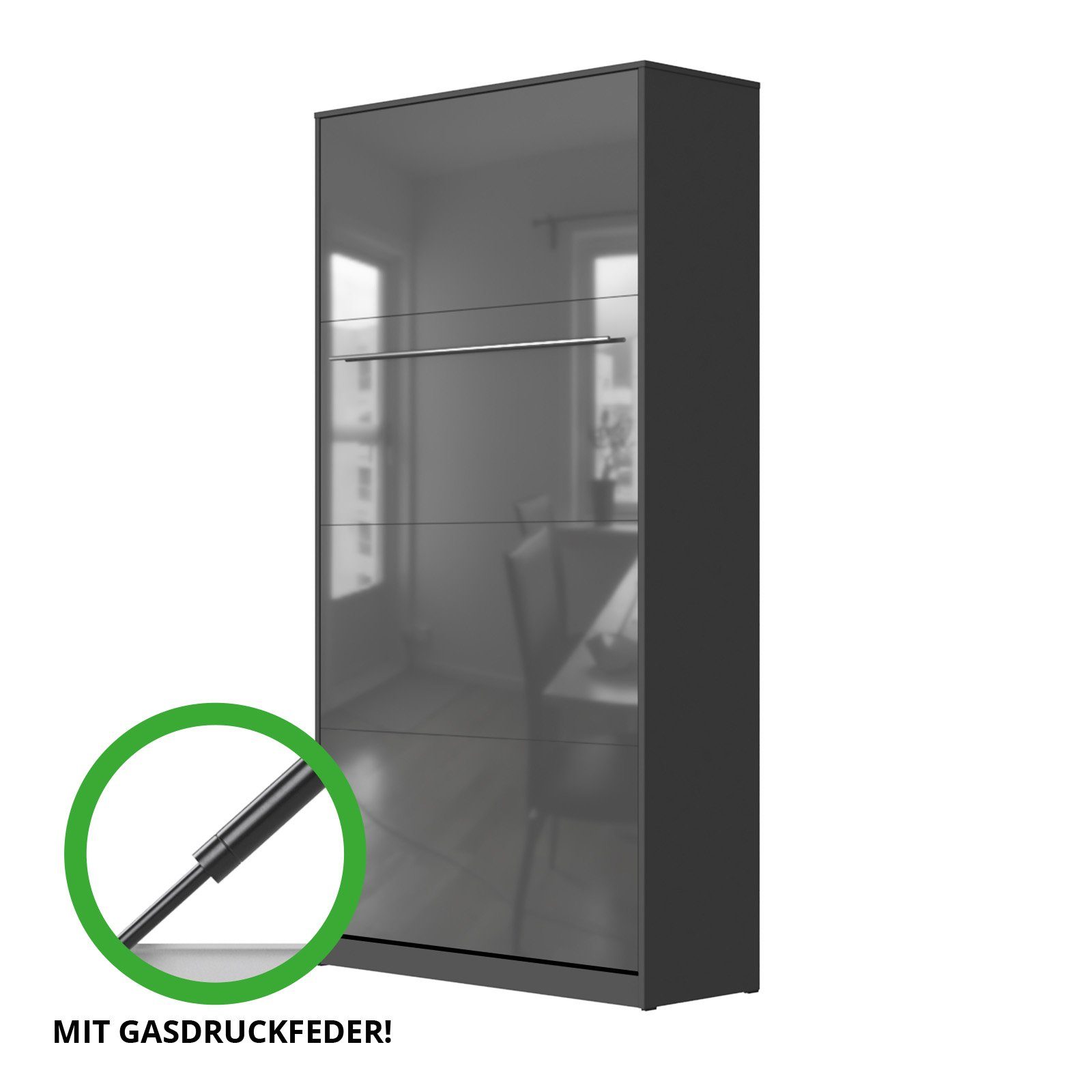 SMARTBett Schrankbett SMARTBett Standard 90x200 Vertikal/Hoch günstig online kaufen