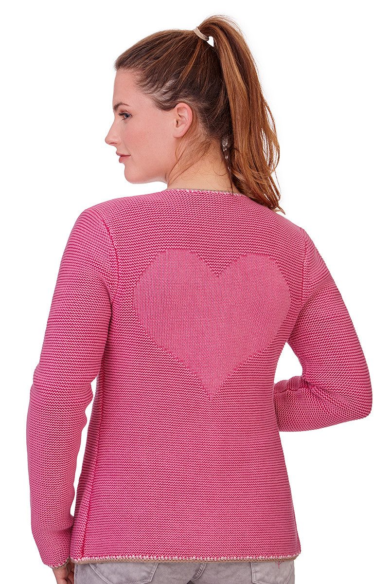 Lieblingsstück Trachtenstrickjacke Strickjacke Damen - ZARA - bubblegum