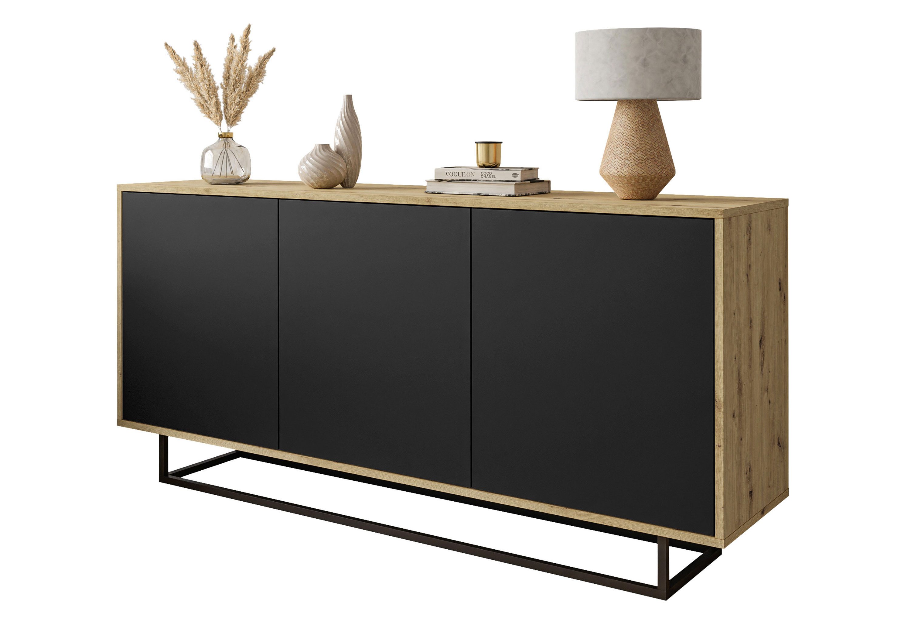 Lookway Kommode SANAYI LOFT mit Metallgestell, Breite: 156 cm