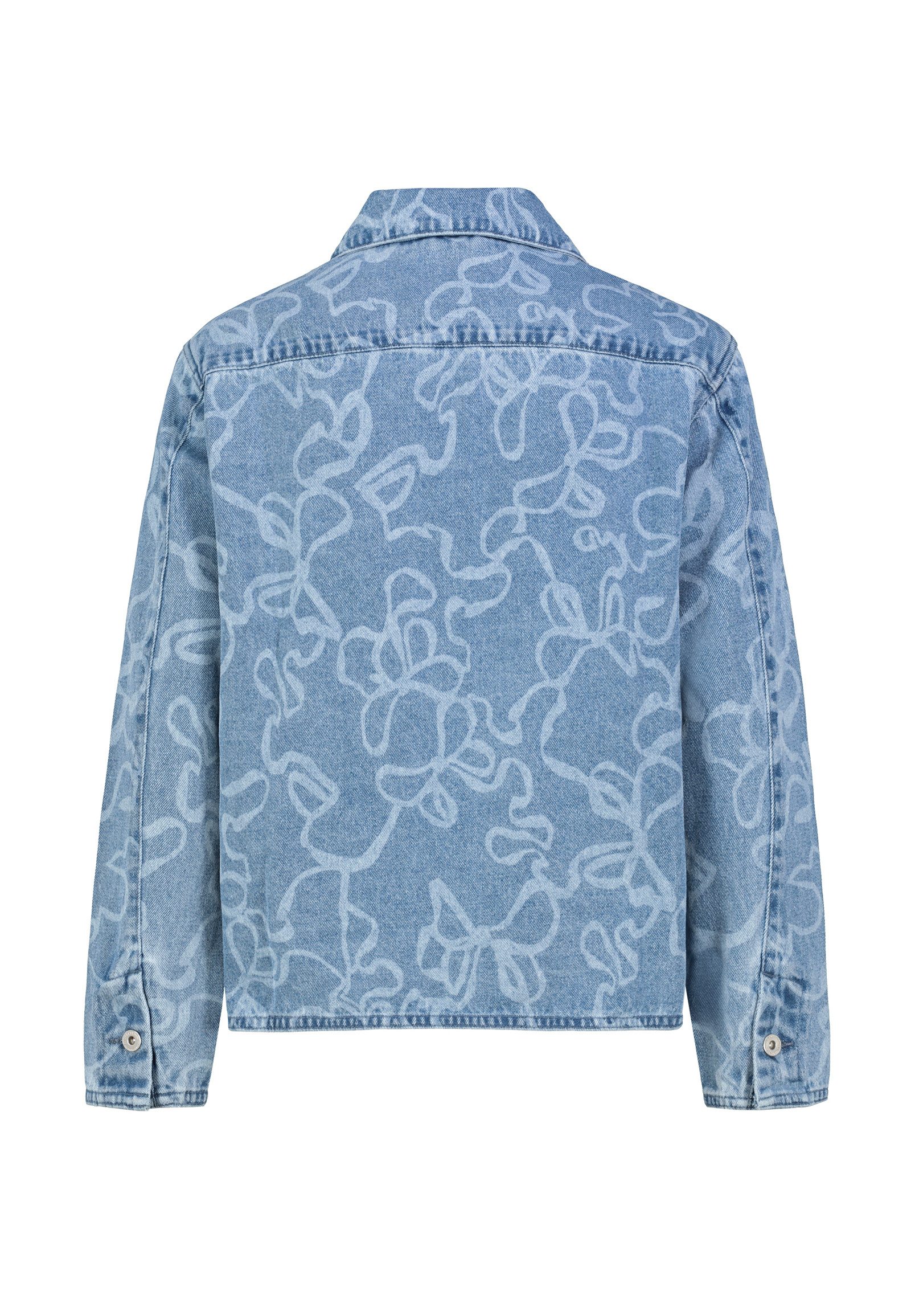 SUBLEVEL Jeansjacke Damen Jeansjacke mit Alloverprint