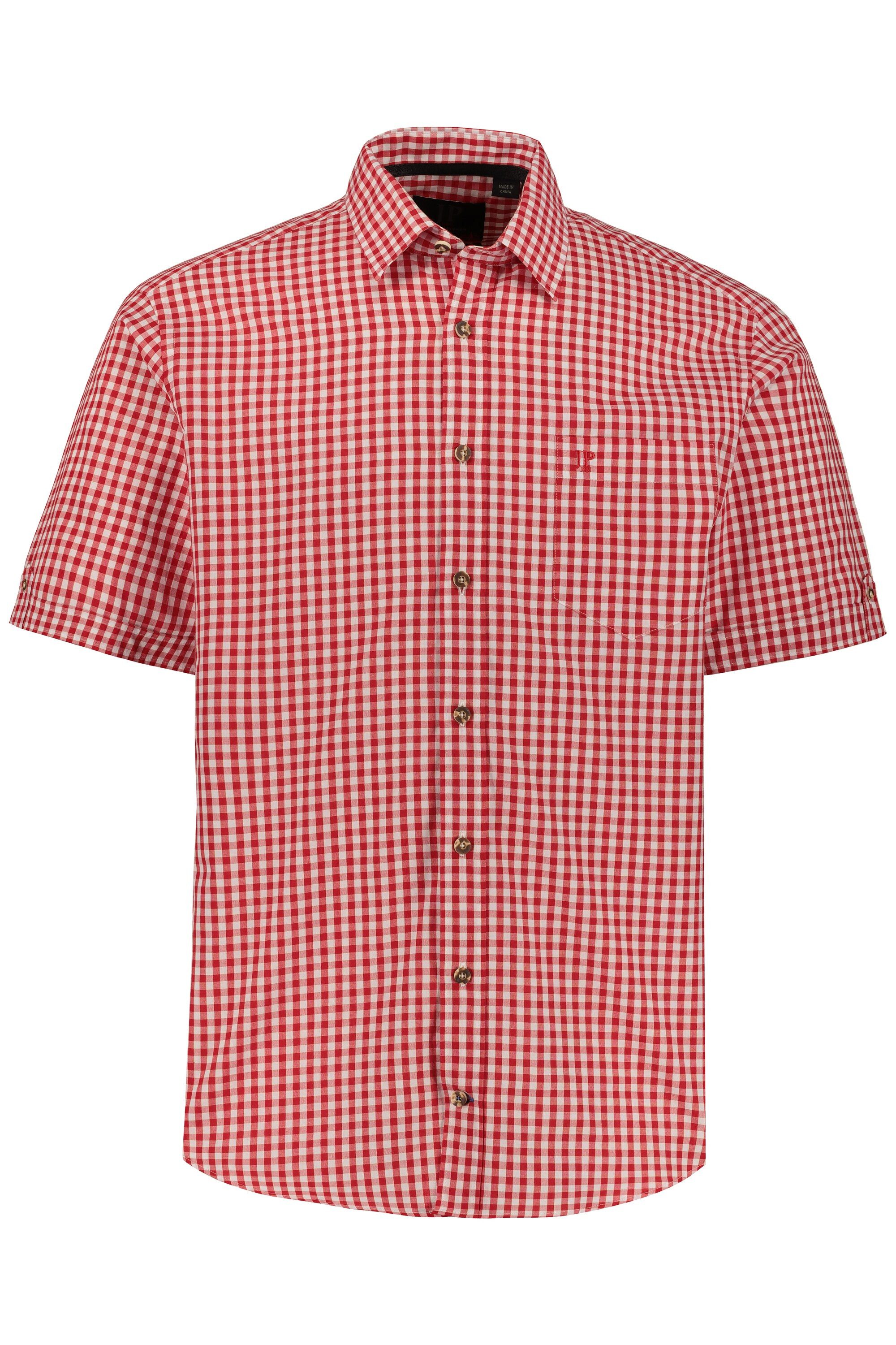 JP1880 Kurzarmhemd bis 7XL Halbarm-Trachtenhemd Karo-Muster günstig online kaufen