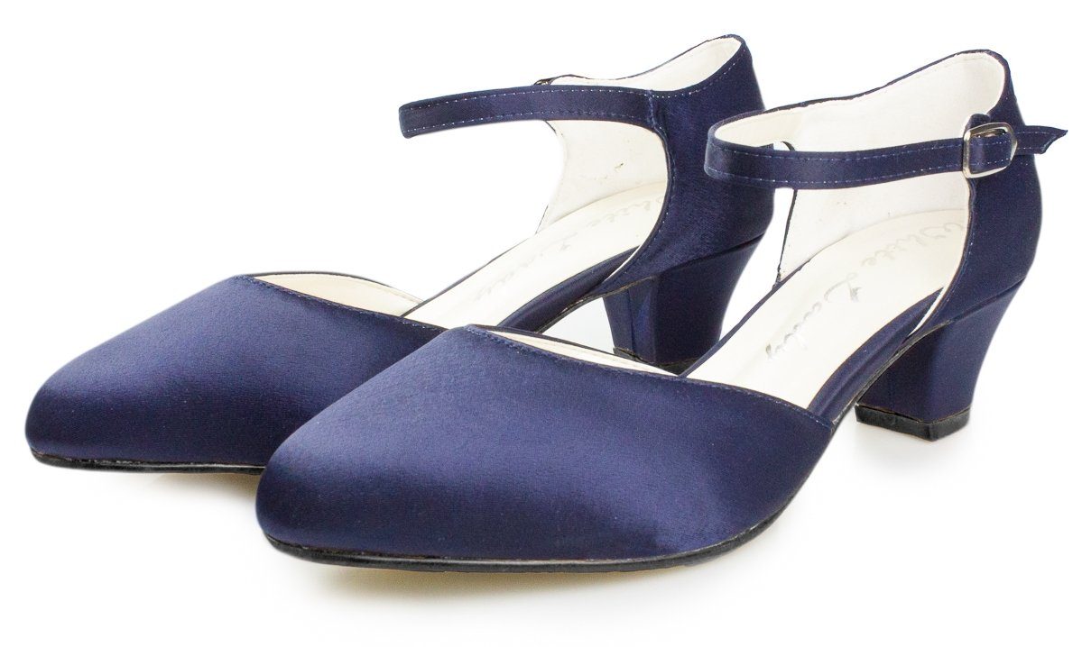 White Lady 850 Satin - weite Pumps Slingpumps