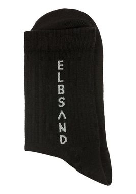 Elbsand Socken (3-Paar) mit eingestricktem Schriftzug