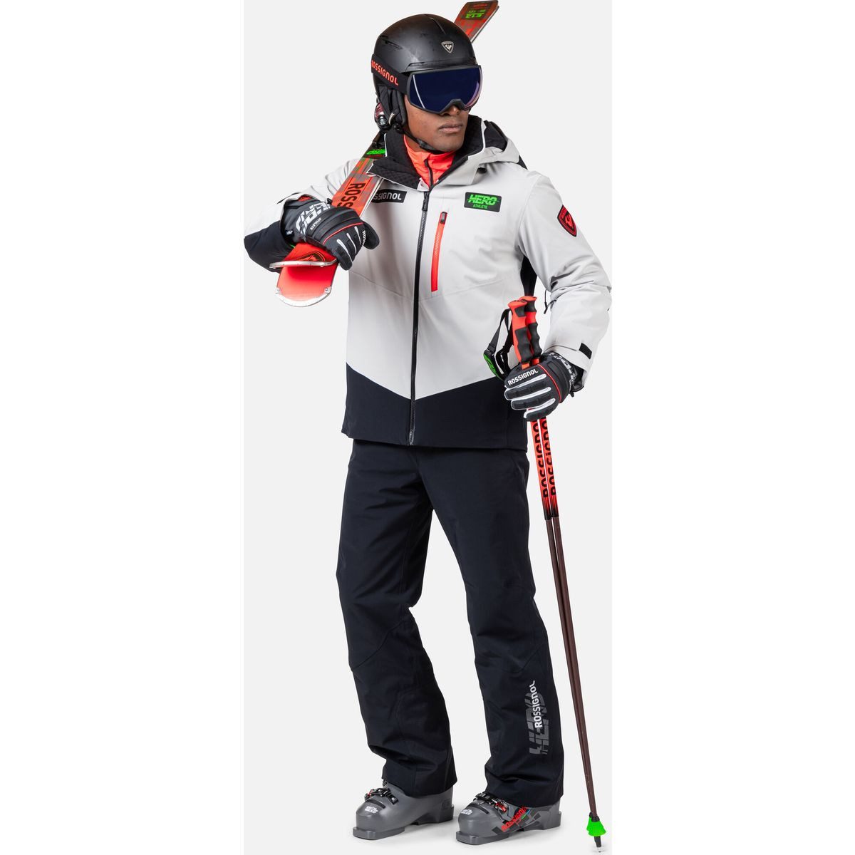 Rossignol Skihose Hero Blackside Insulated Pant Hochwertige Herrenskihose mit optimalem Schutz und Bewegungsfreiheit