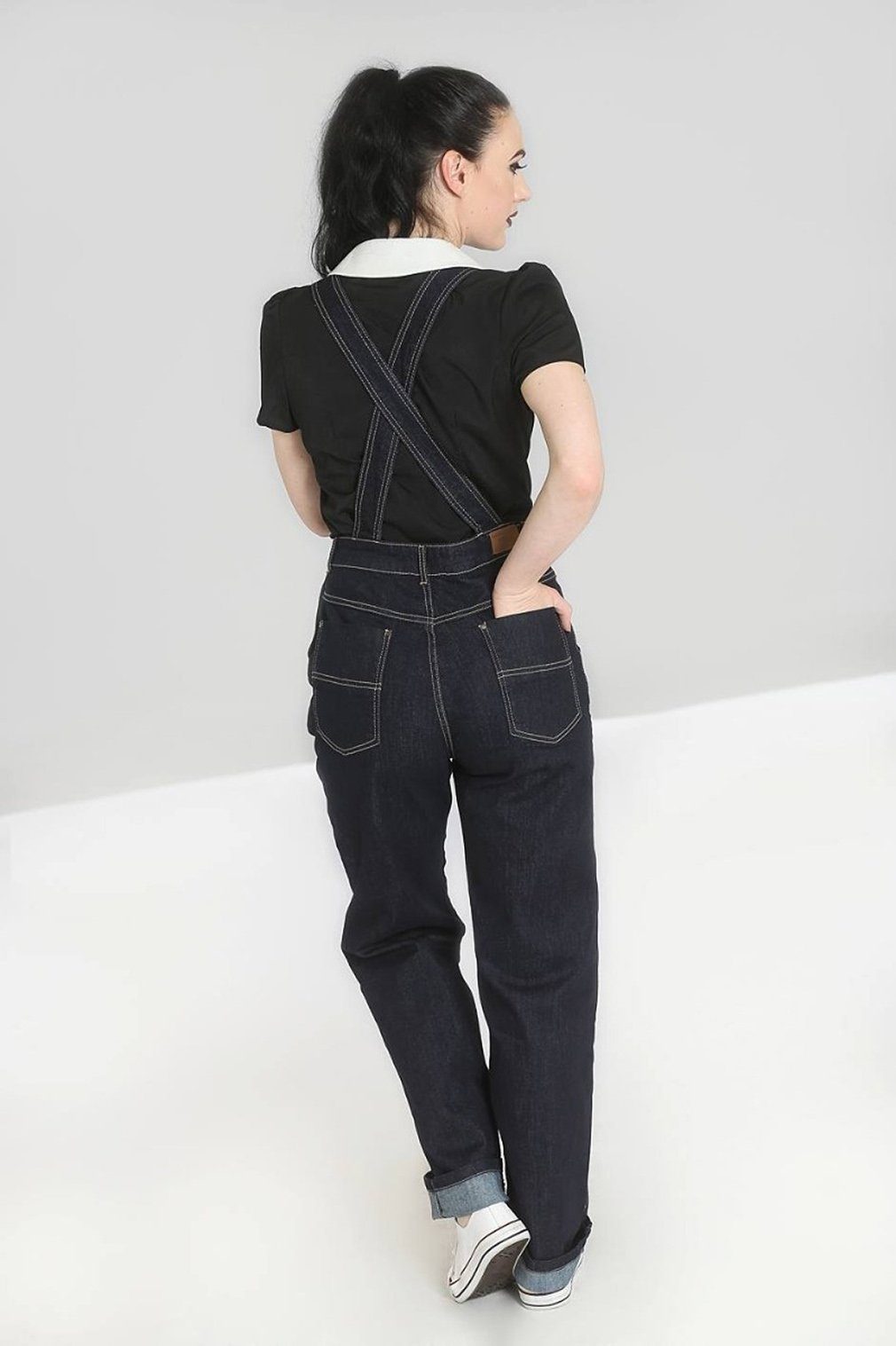 Hell Bunny Latzhose Elly May Denim günstig online kaufen