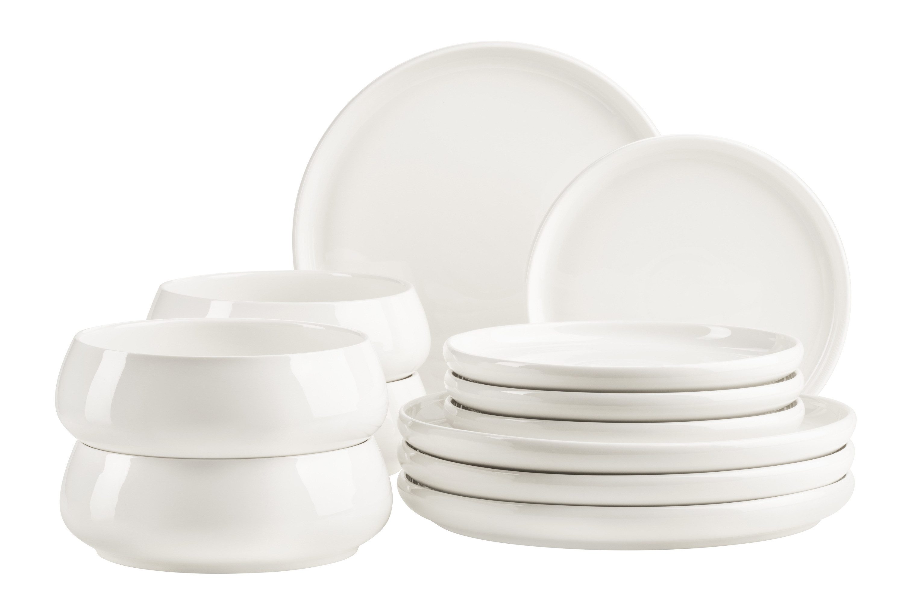 MÄSER Teller-Set Taya (12-tlg), 4 Personen, Porzellan