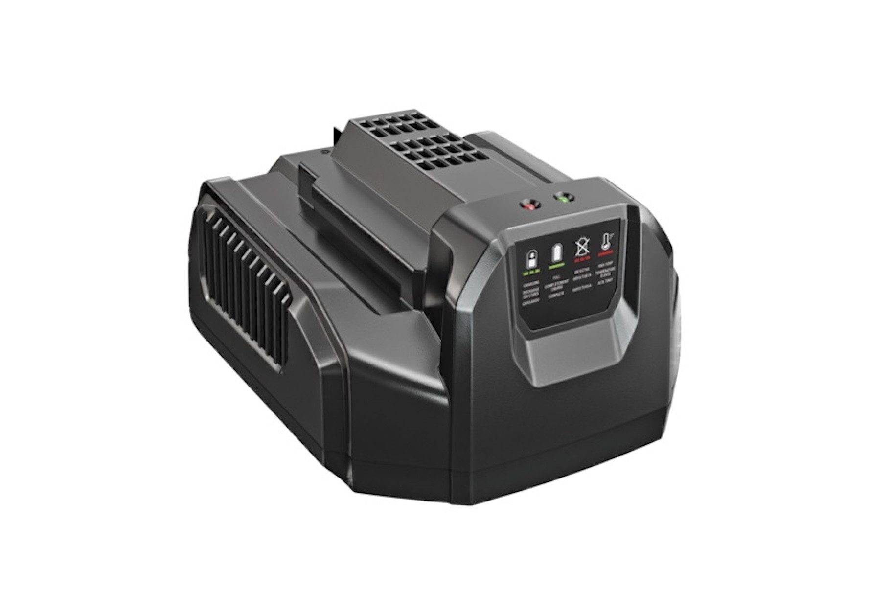 EGO Europe EGO Standardladegerät 210 W Werkzeug-Akku-Ladetechnik (1-tlg., Luftgekühltes Ladesystem)