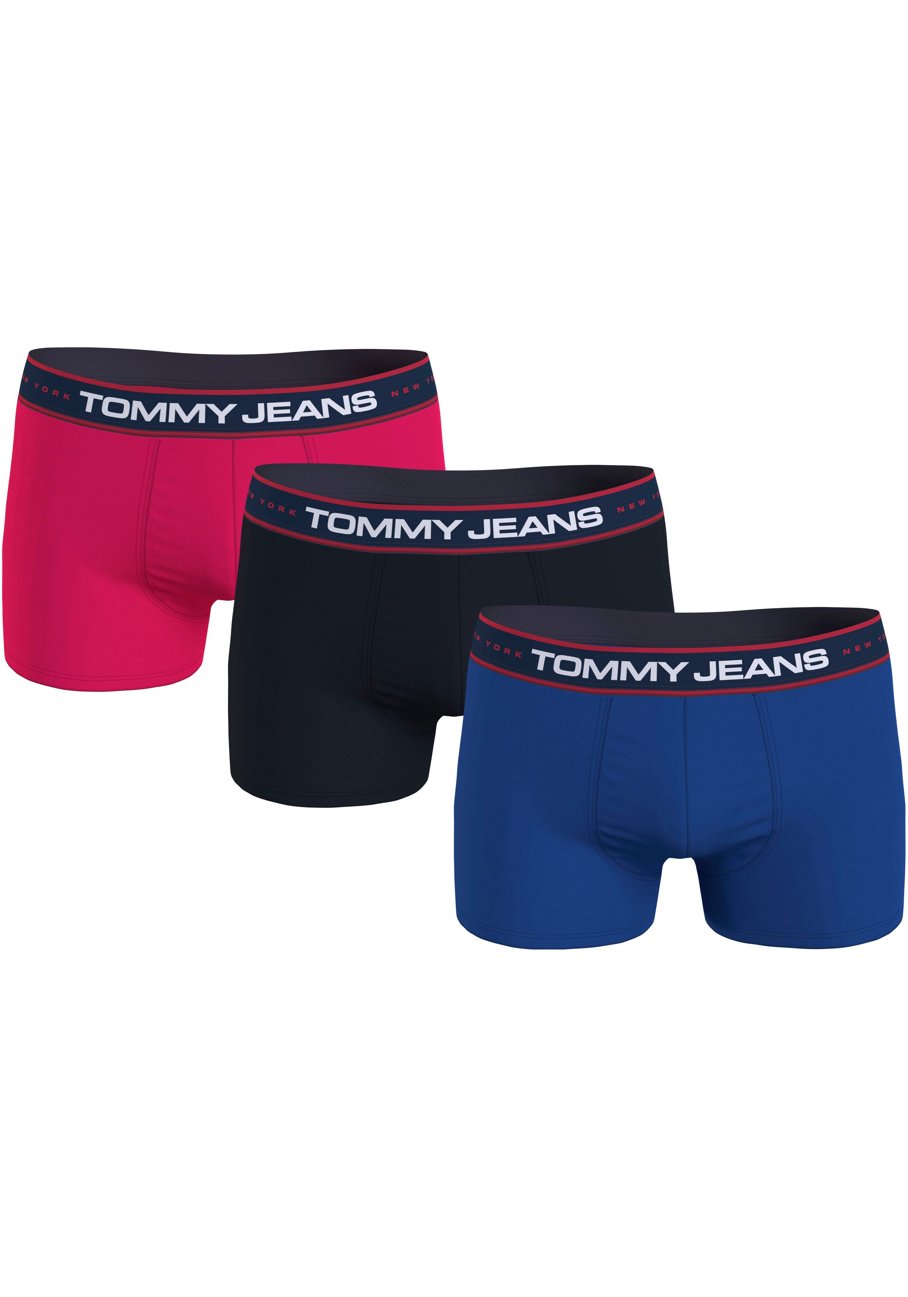 Tommy Hilfiger Underwear Trunk 3P ultra TRUNK rose/ mit (Packung, desert / gypsy 3er-Pack) 3-St., am sky Logo Taillenbund blue