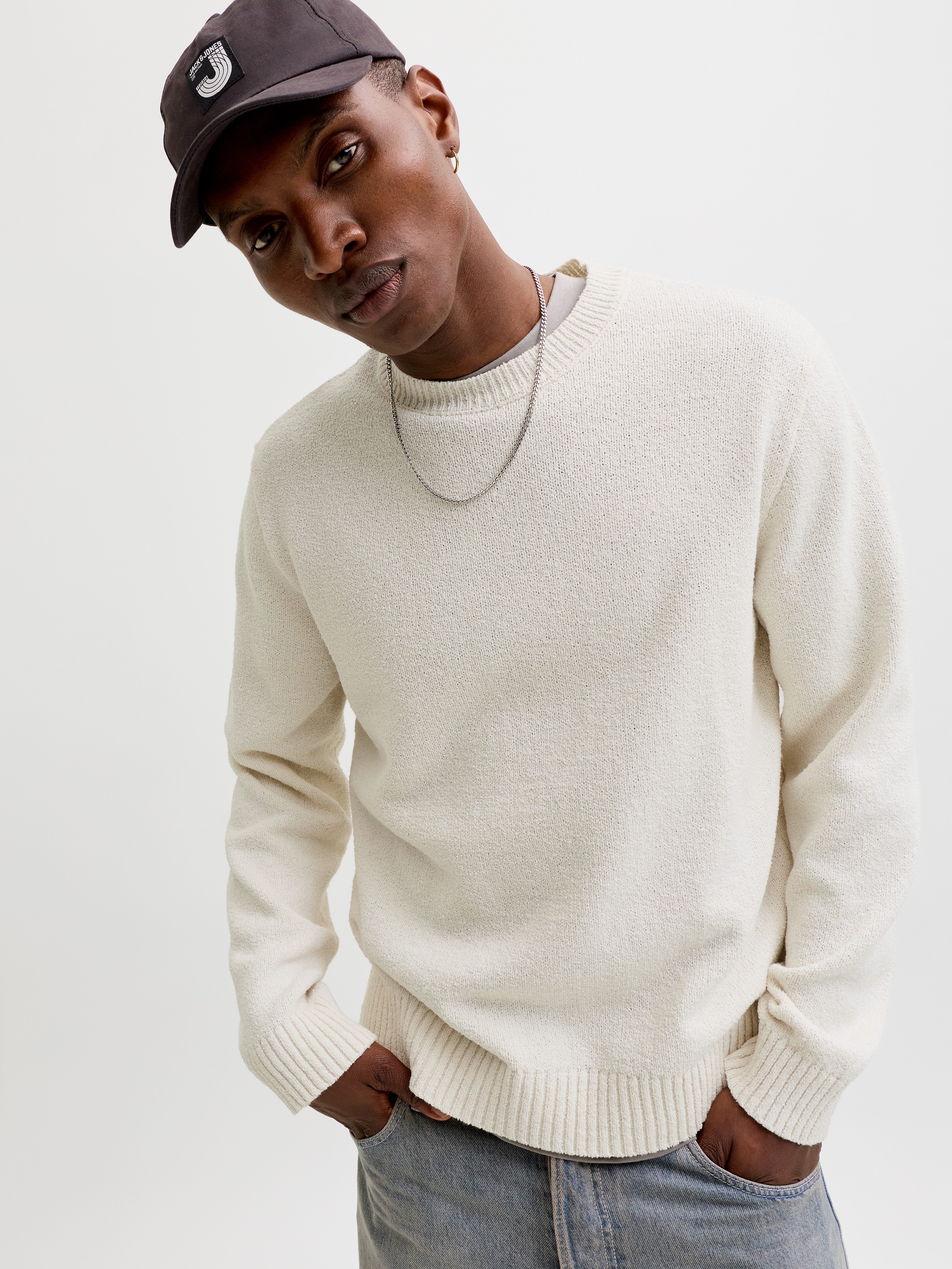 Jack & Jones Rundhalspullover JORNORREBRO CATSKILLS KNIT CREW NECK SN