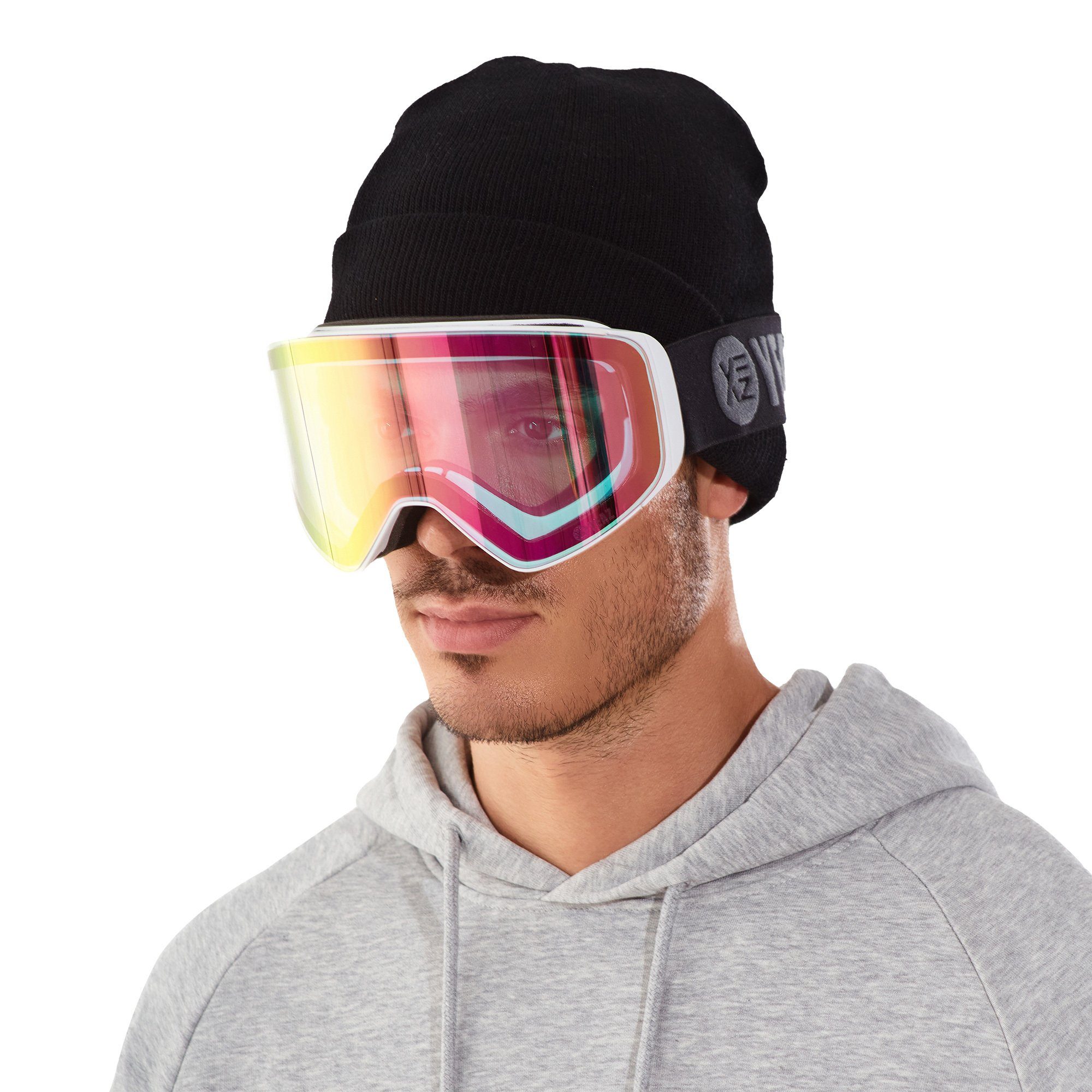 YEAZ Skibrille APEX, Premium-Ski- und Snowboardbrille für Erwachsene und Jugendliche