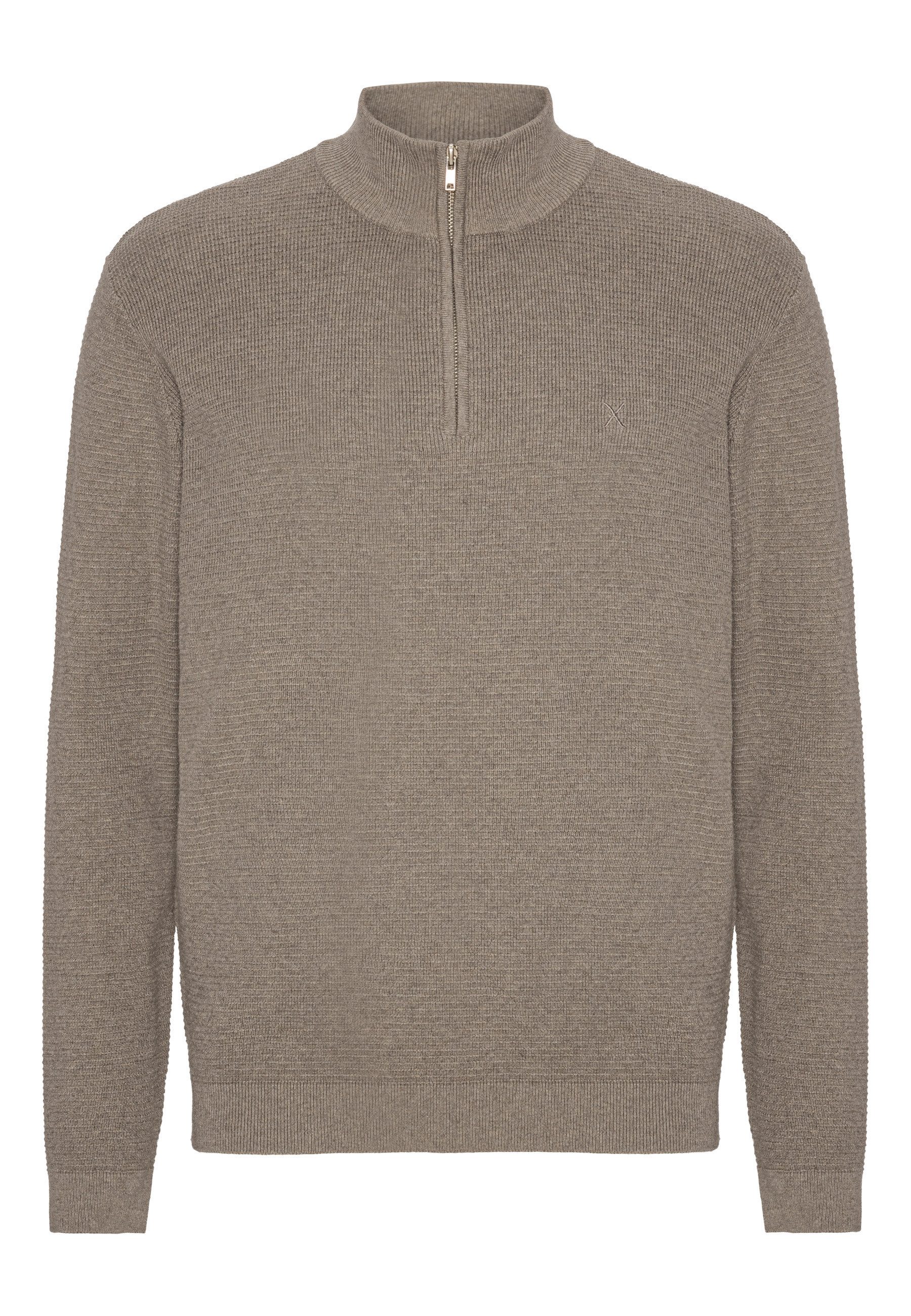 Clean Cut Copenhagen Sweater Clean Cut Copenhagen Oscar Half-Zip Knit (1-tlg)