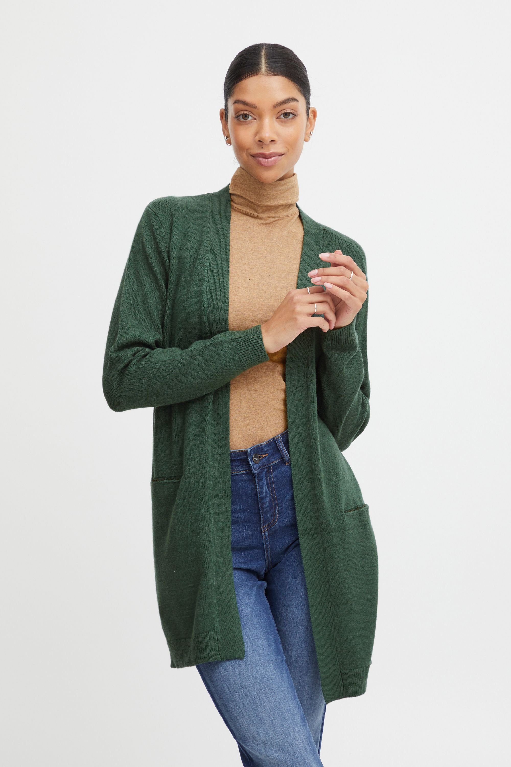 Strickjacke CARDIGAN BYNONINA 20807327 (1956211) - Cilantro b.young Melange