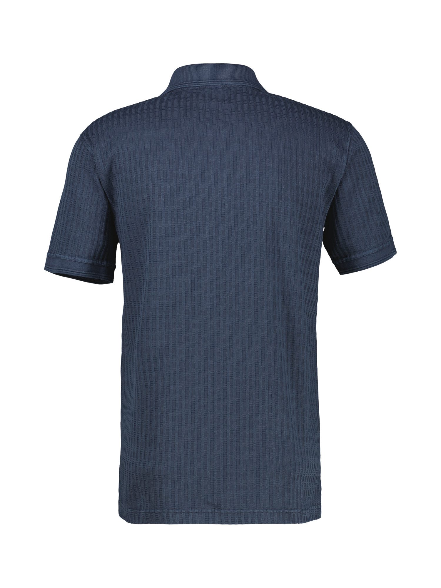 LERROS Poloshirt Poloshirt aus Jaquard mit Waffelstruktur in Vintage-Optik