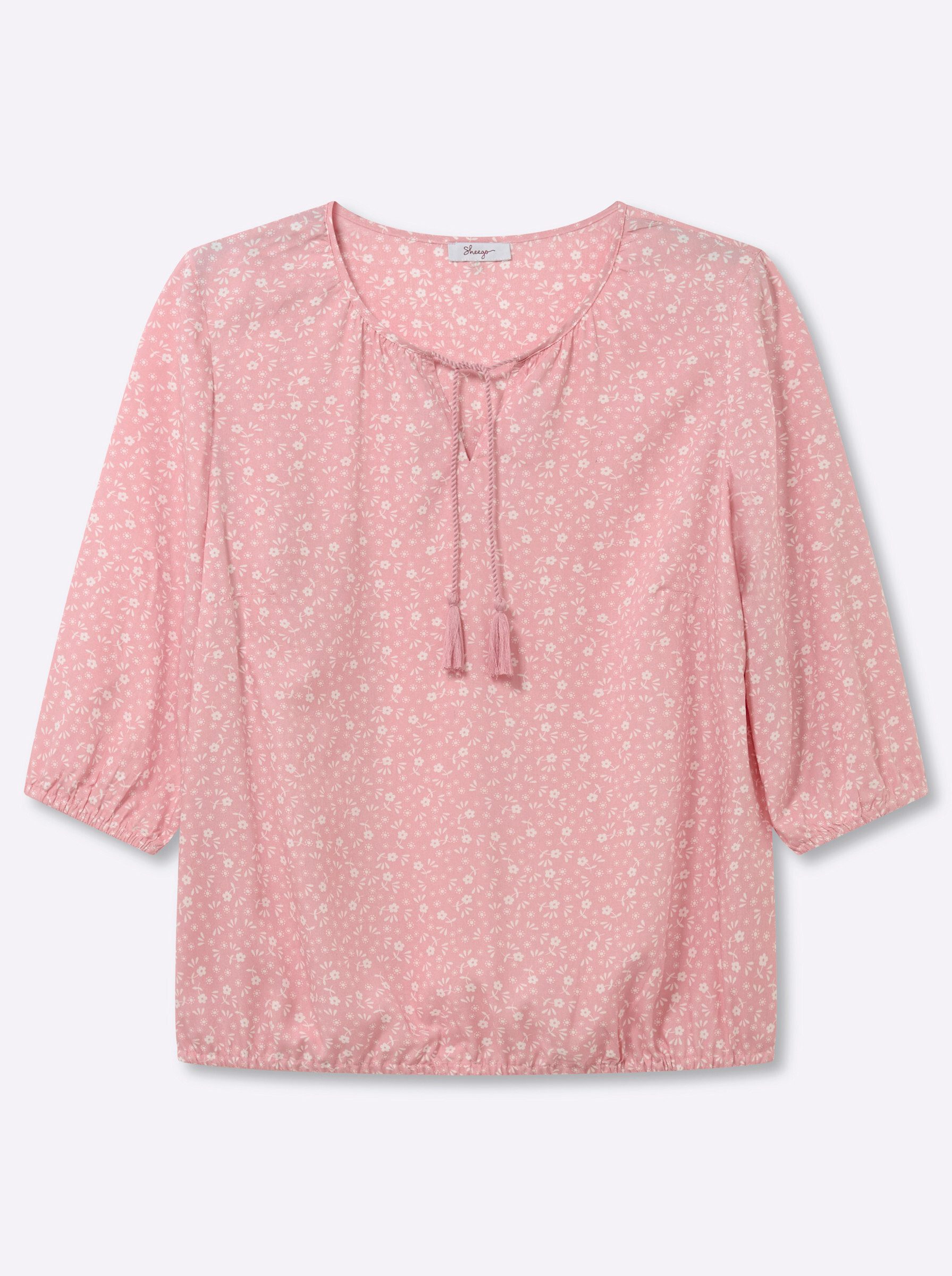 Sheego Klassische Bluse Tunika 3/4-Arm