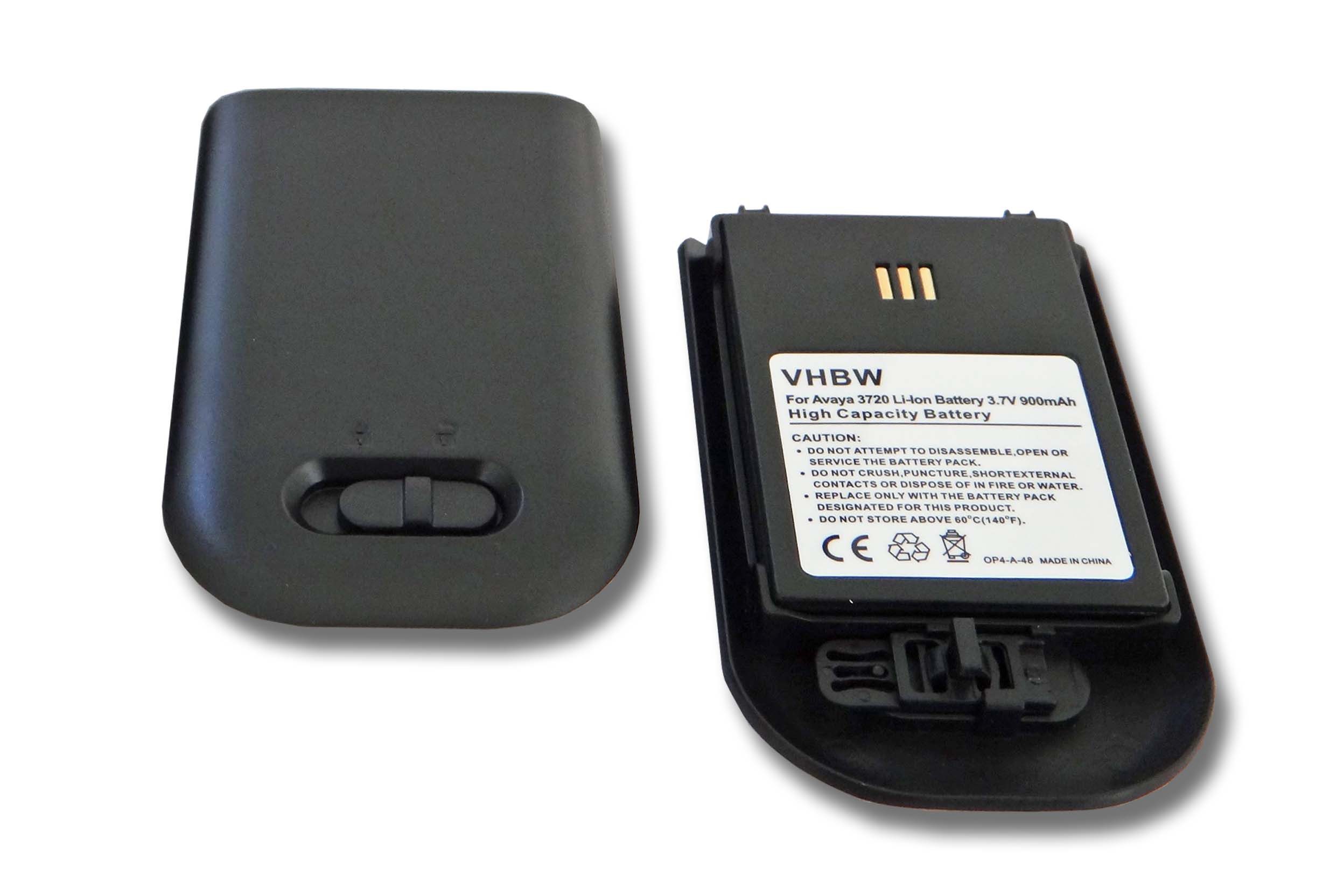 vhbw Akku passend für Kompatibel mit Ascom D62, DH4-ACAB Festnetz & DECT (900mAh, 3,7V, Li-Ion) 900 mAh