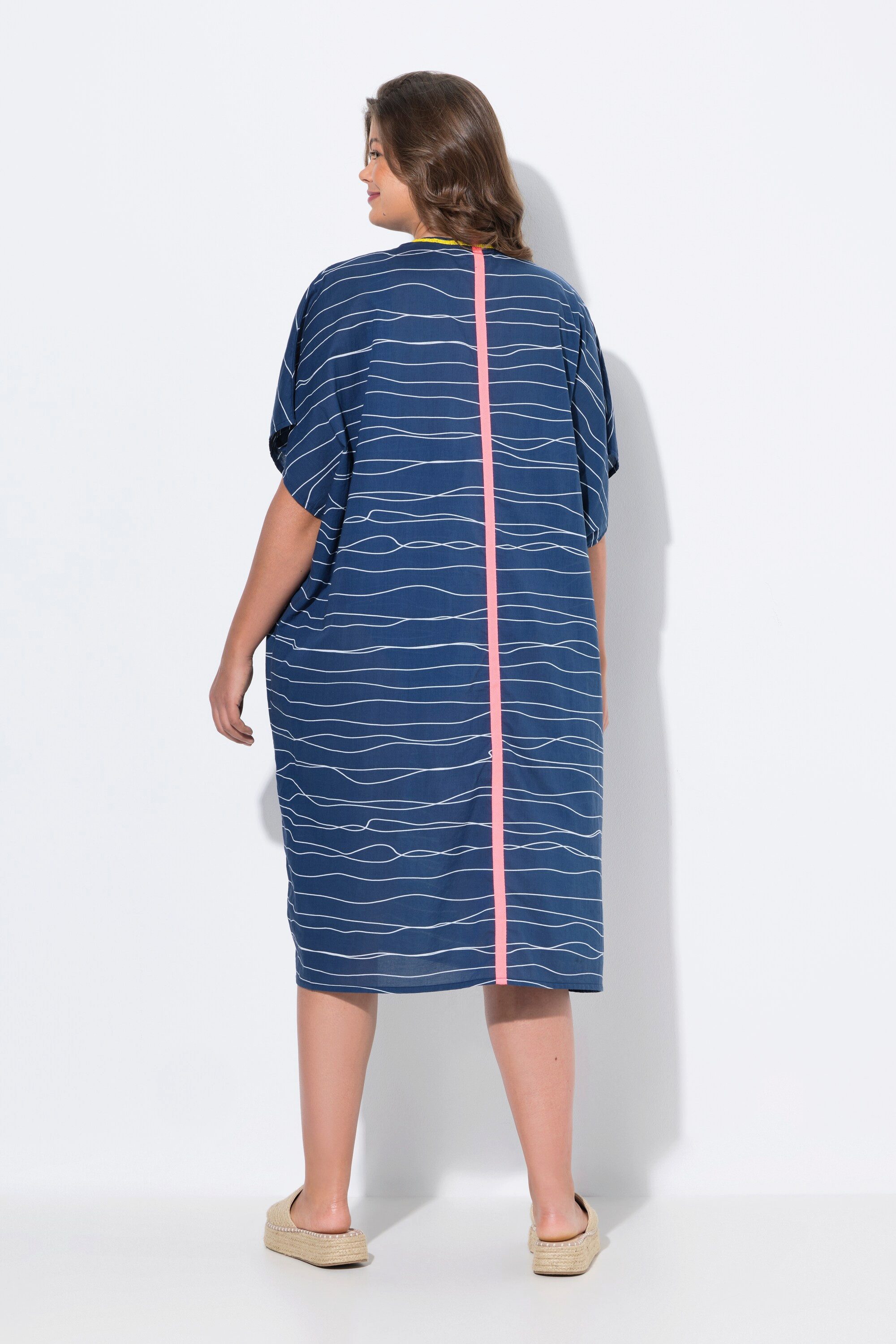 Laurasøn Jerseykleid Kaftan 1/2-Arm Rundhals