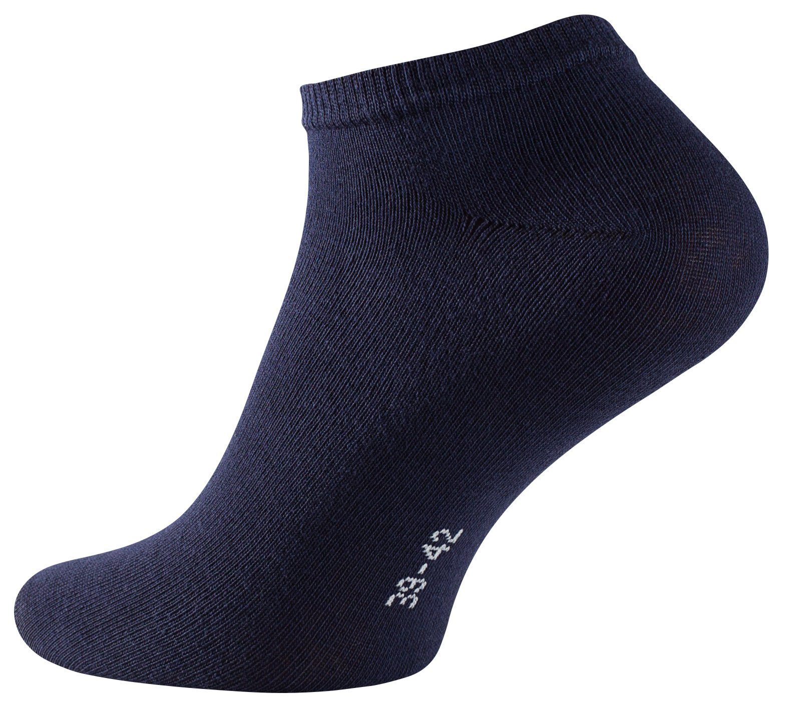 angenehmer Soul® Stark Baumwollqualität Paar Blautöne-Mix in 10 (10-Paar) Sneakersocken