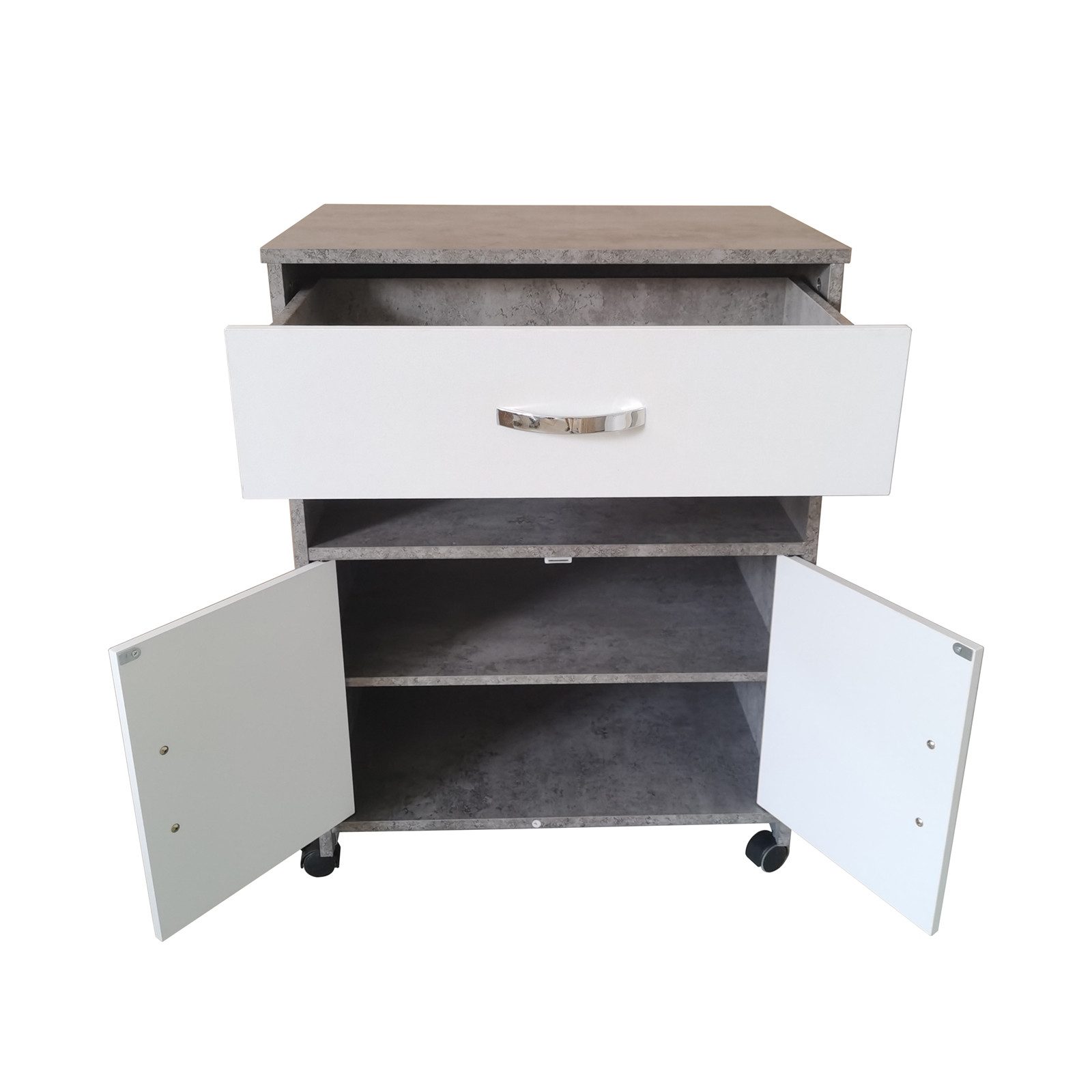 HTI-Line Mehrzweckschrank Küchenschrank Blanca (Stück, 1x Schrank Blanca, ohne Dekoration) Anrichte Mehrzweckschrank