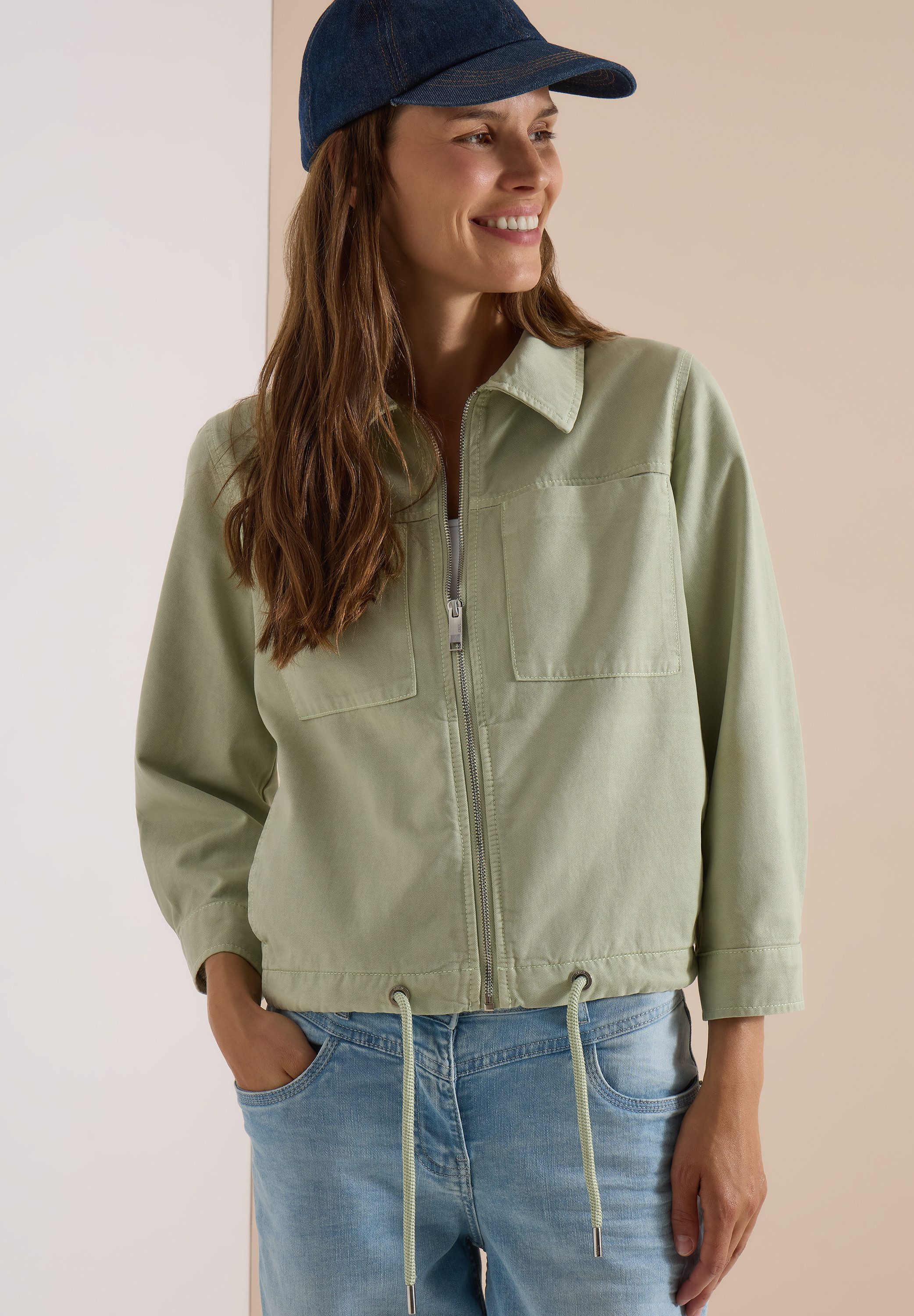 CECIL Jackenblazer mit Struktur in Unifarbe