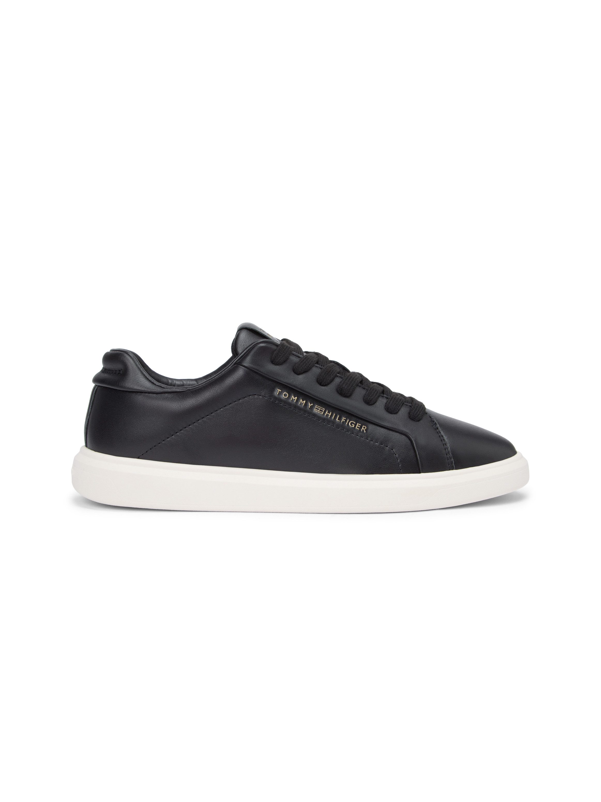 Tommy Hilfiger ICON COURT LIGHT WEIGHT SHINNY Plateausneaker Freizeitschuh, Halbschuh, Schnürer mit TH-Logo - klein ausfallend – Bild 4 von 5