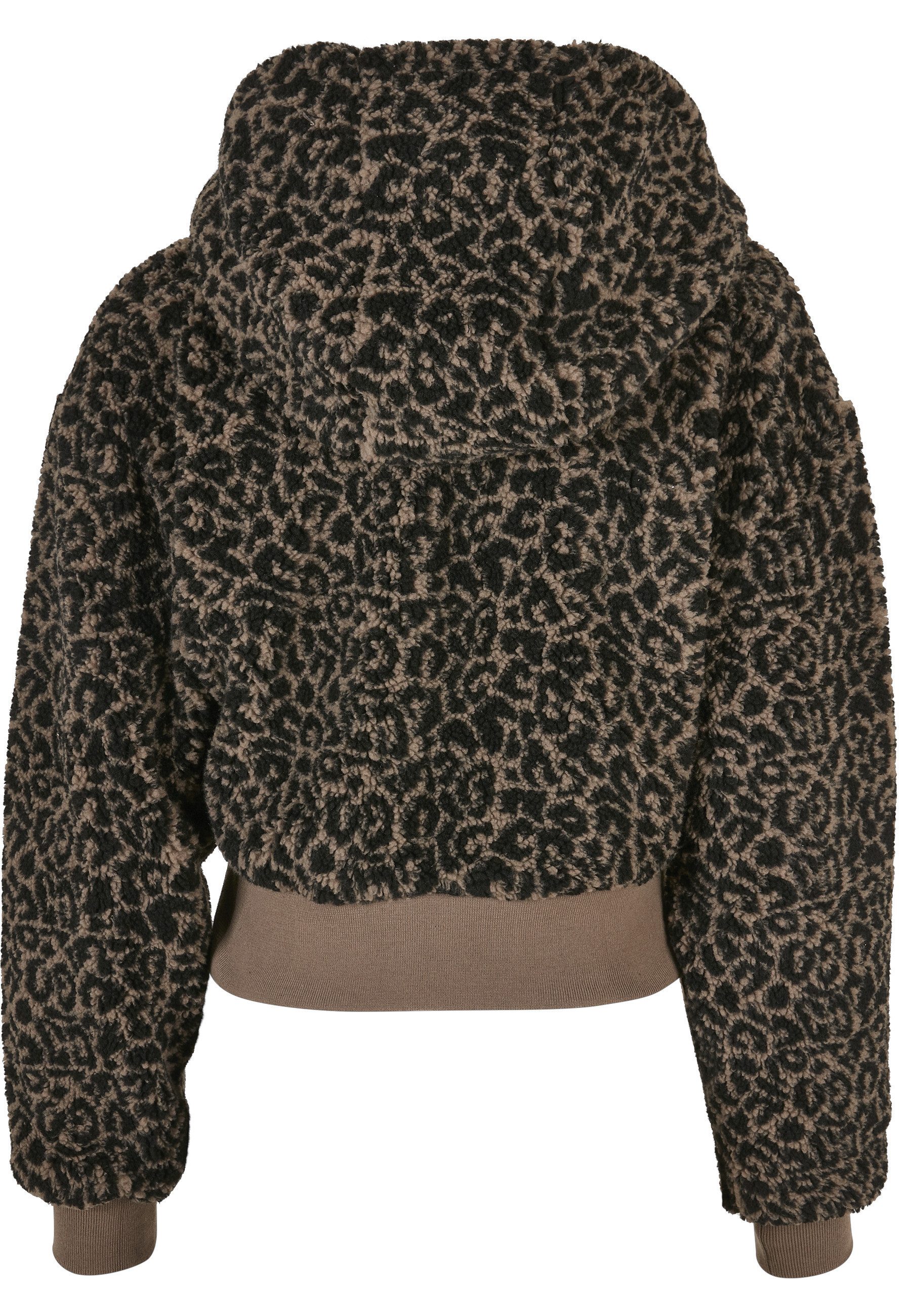 URBAN CLASSICS Allwetterjacke Urban Classics Damen Ladies Short Oversized AOP Sherpa Jacket (1-St)