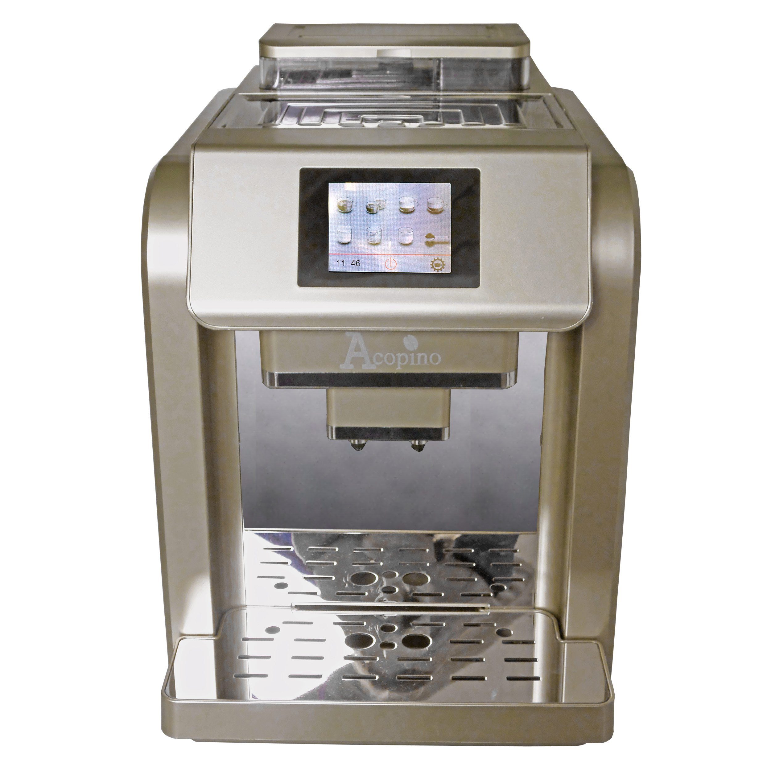 Acopino Kaffeevollautomat Touch, One One-Touch-Bedienung Besonders Champagner Kaffeeherstellung Monza durch einfache