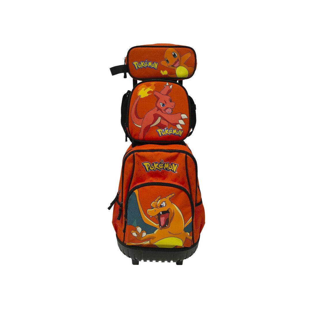 POKÉMON Kinderrucksack Pokémon Schul Trolley Set 3-teilig Kinder (1-tlg)