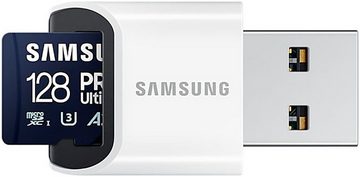 Samsung PRO Ultimate microSD 128GB Speicherkarte (128 GB, Video Speed Class 30 (V30)/UHS Speed Class 3 (U3), 200 MB/s Lesegeschwindigkeit)