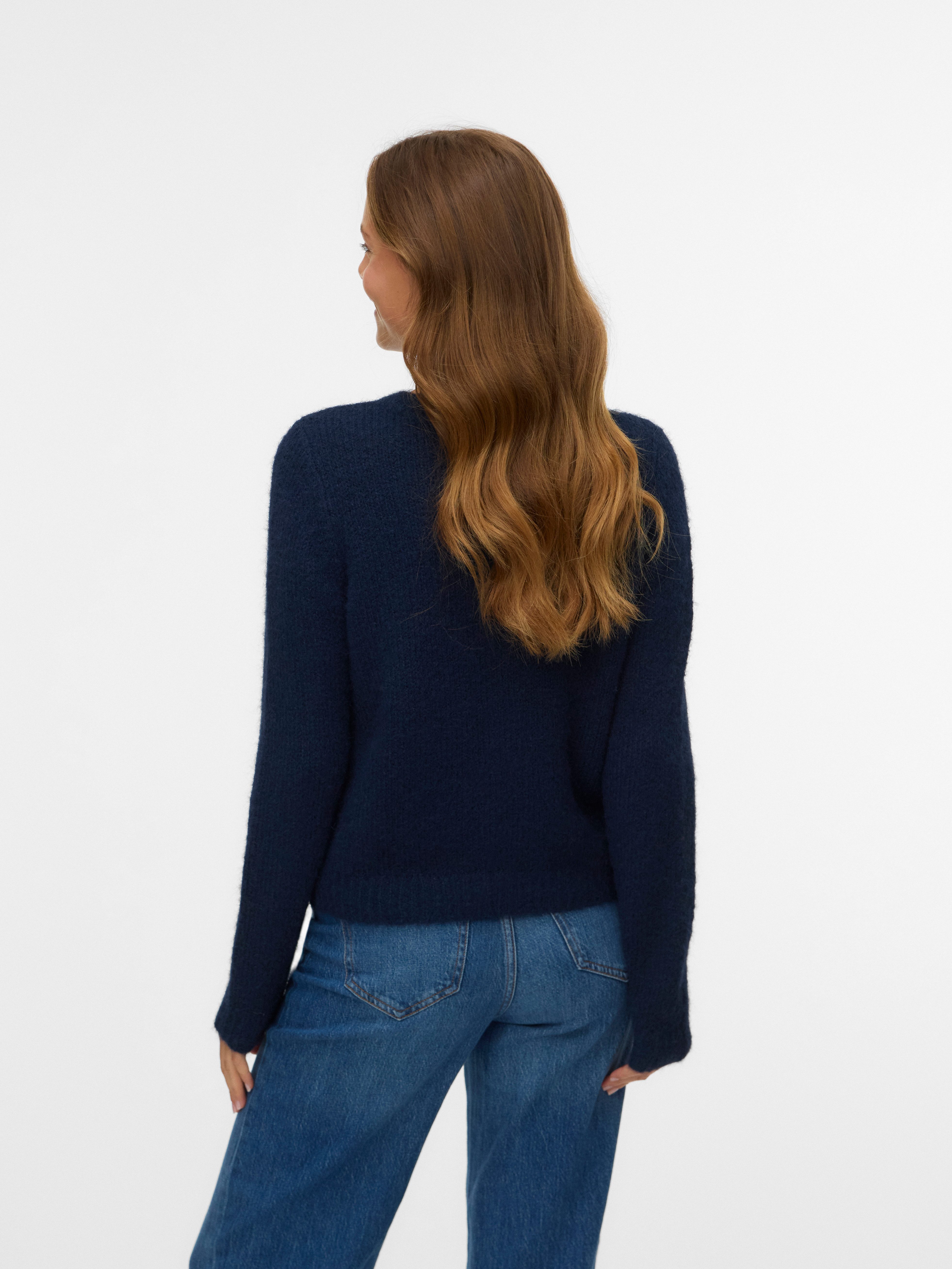 VMNOVAH LS O-NECK BUTTON CARDI GA N
